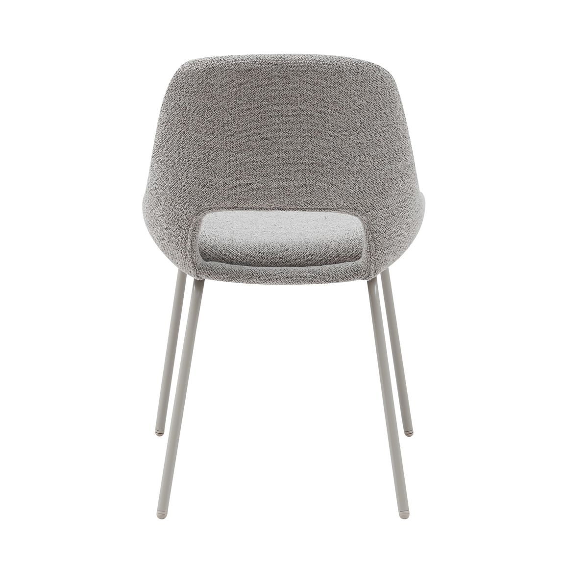 Chaise repas tissu marron marron clair, ZAGO
