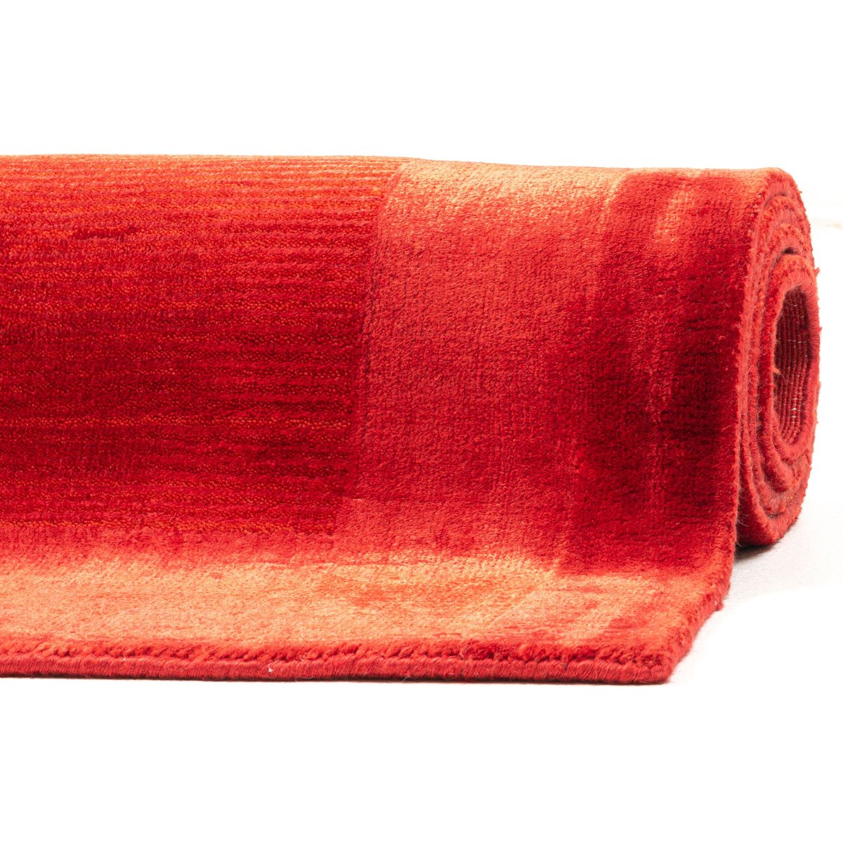 Tapis KISS SILK 2566 - 160x230 - tufté à la main - 75% laine naturell rouge, THEKO