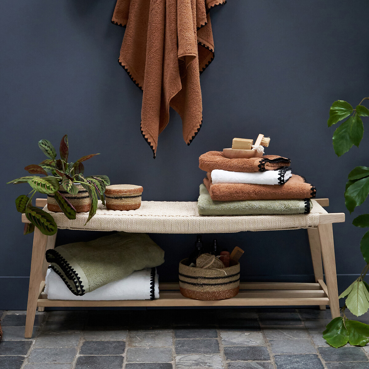 Banc chêne massif, Kioto beige, LA REDOUTE INTERIEURS
