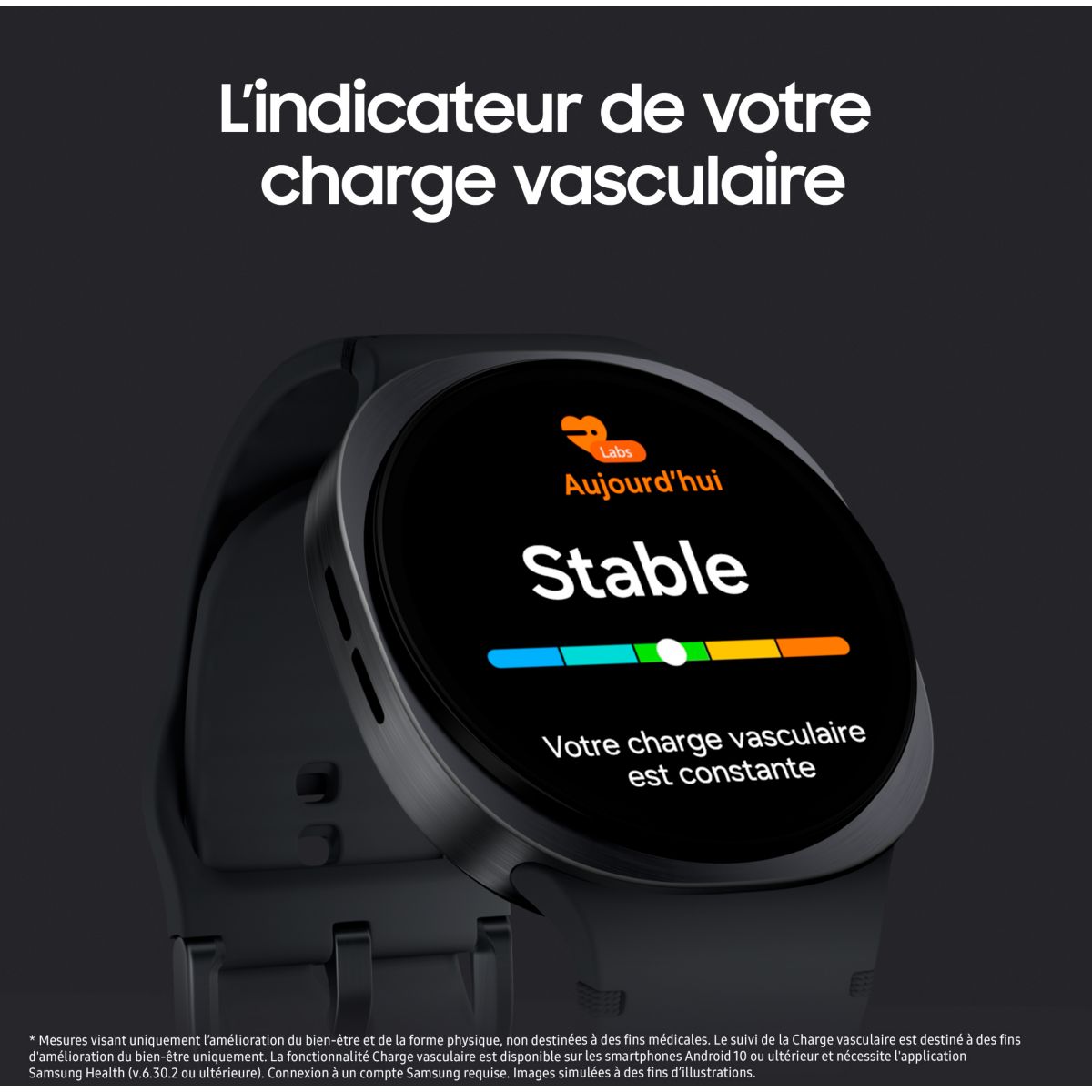 Montre connectée Galaxy Watch8 Graphite 40mm BT gris, SAMSUNG