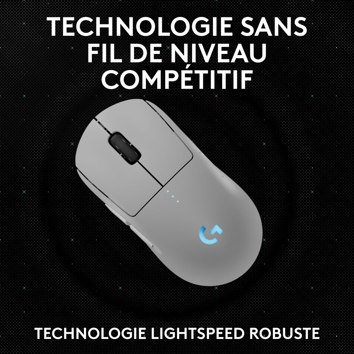 Souris Gamer Sans Fil G PRO 2 Lightspeed Wireless Blanche couleur unique, LOGITECH
