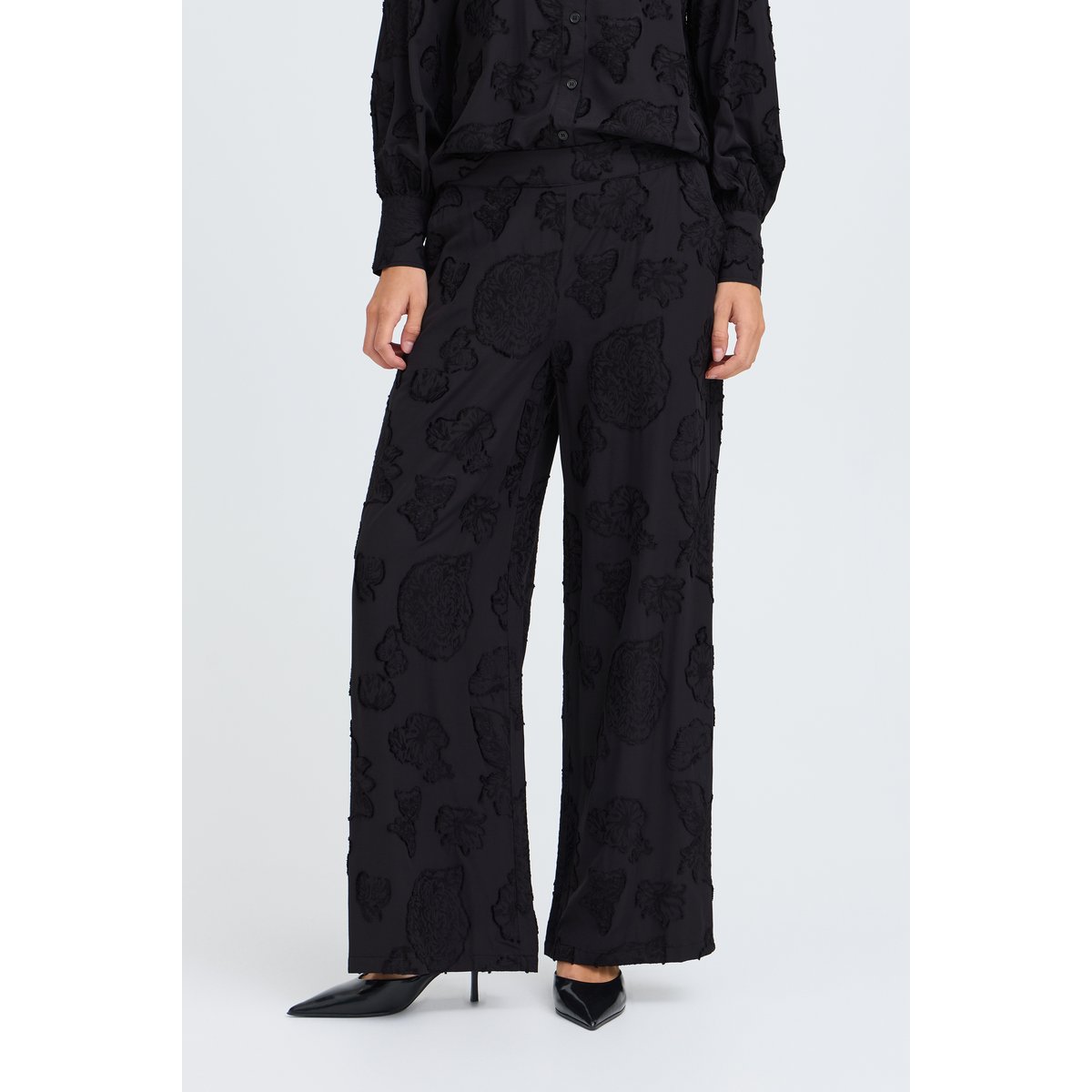 Pantalon décontracté noir meteorite, B.YOUNG