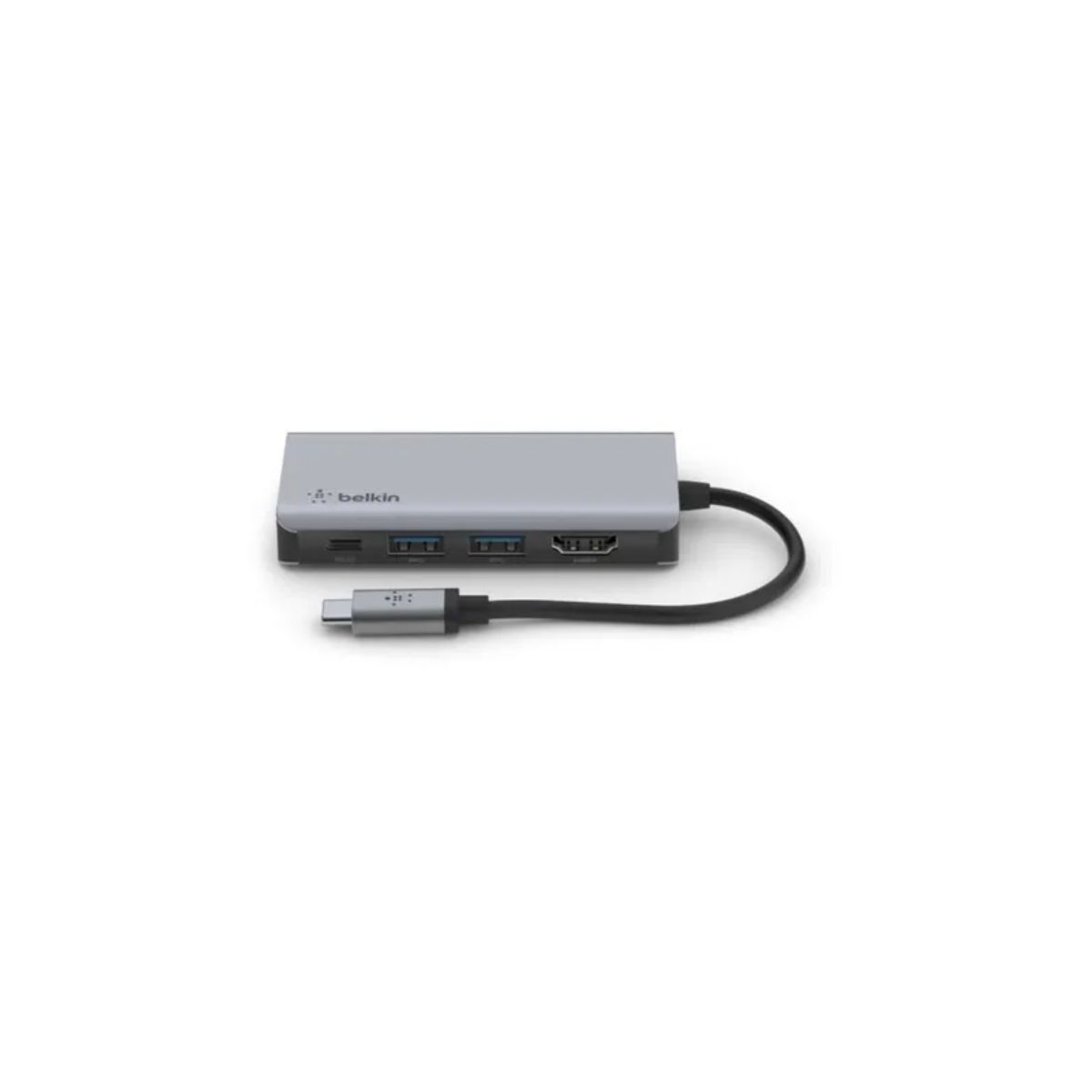 Adaptateur HDMI USB-C multiport 4-en-1 gris, BELKIN