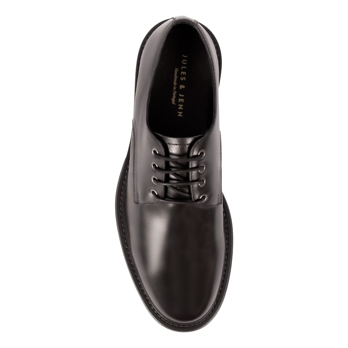 Derbies gomme cuir noir, JULES & JENN