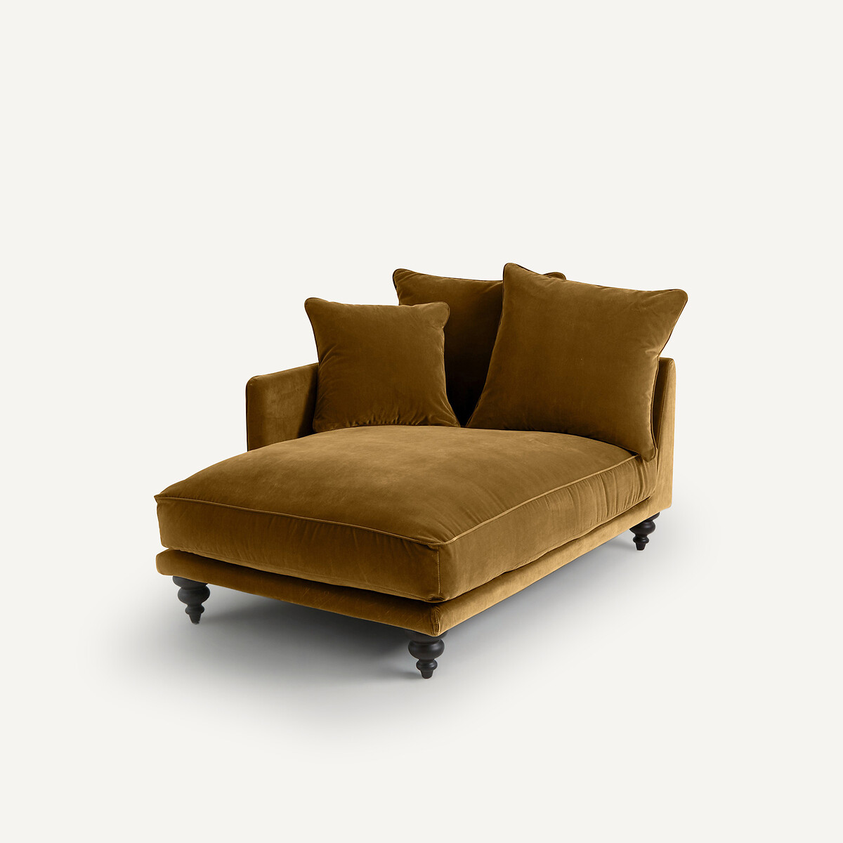 Méridienne velours, Lazare bronze, AM.PM