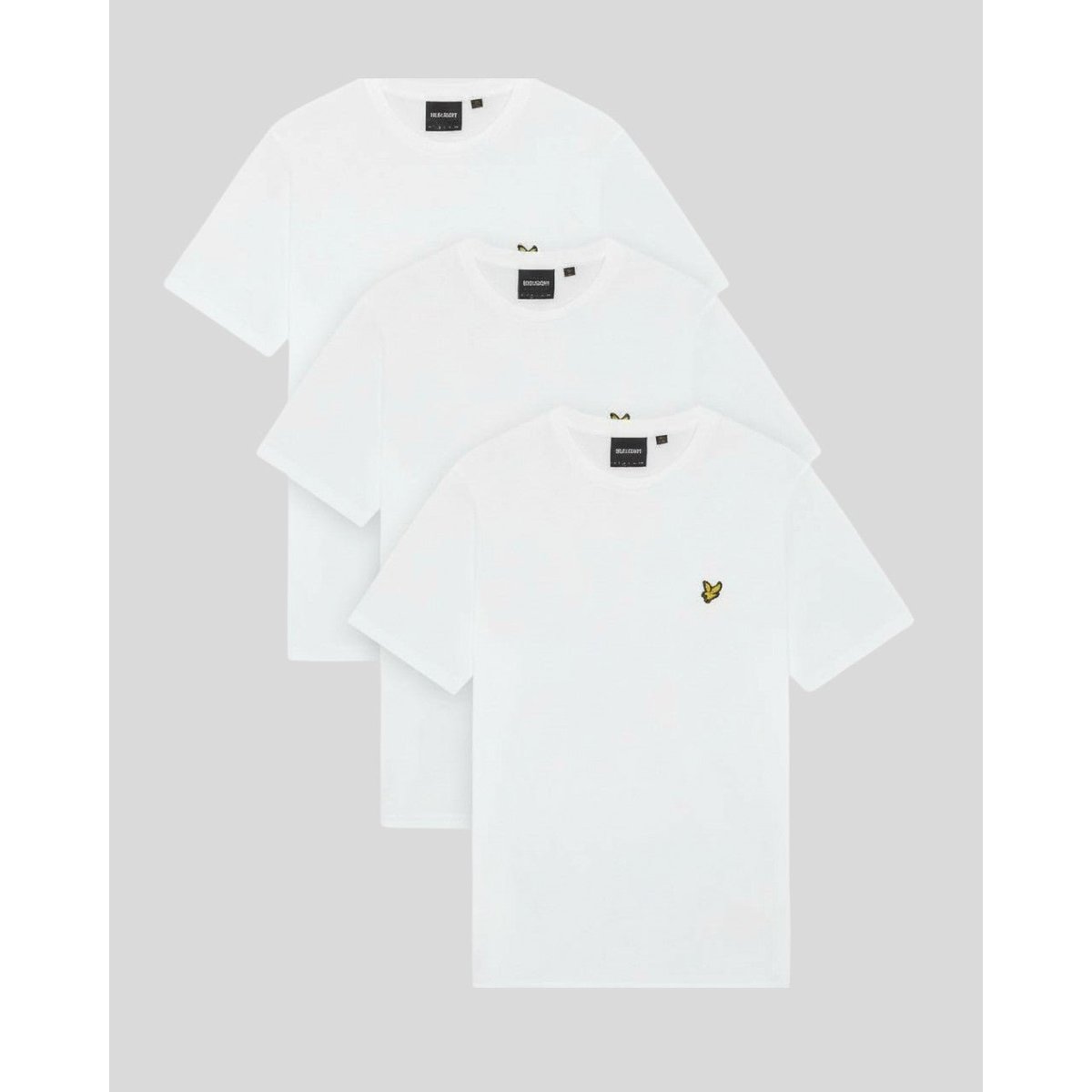 Lot de 3 T-shirts basiques blanc, LYLE & SCOTT