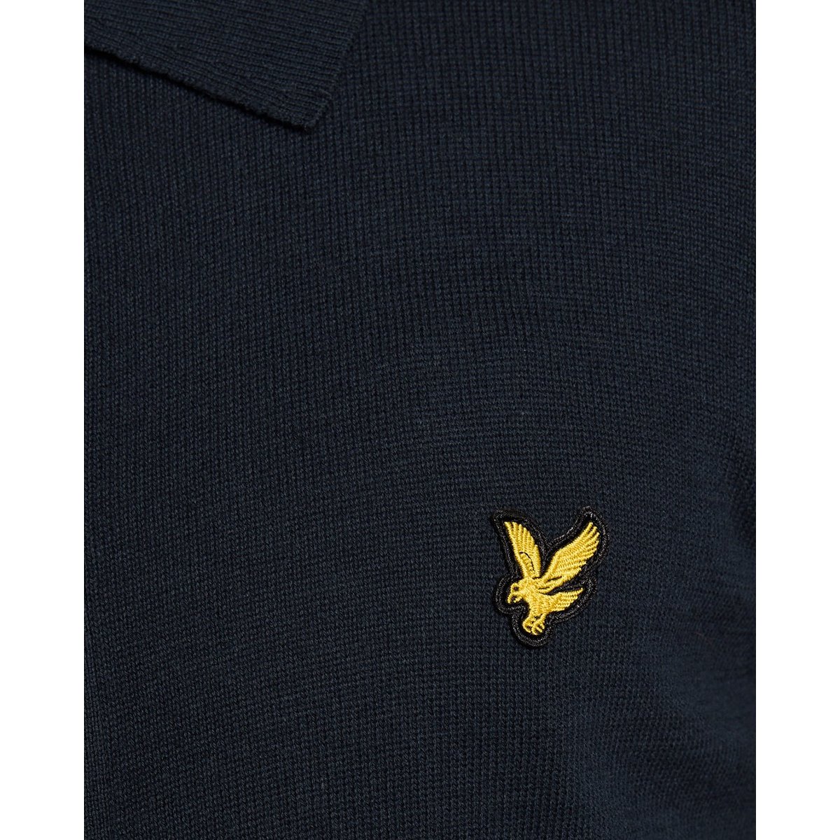 Chemise en coton en maille bleu foncé marine, LYLE & SCOTT