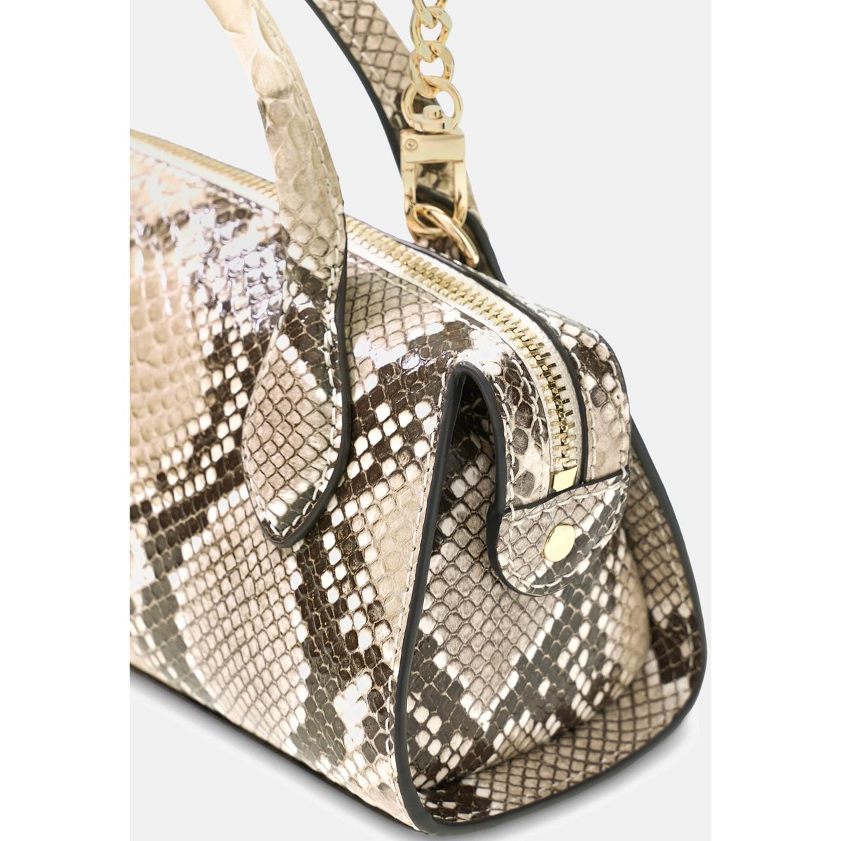 Yvonne Animalier Print Mini Sacoche marron multi, GUESS
