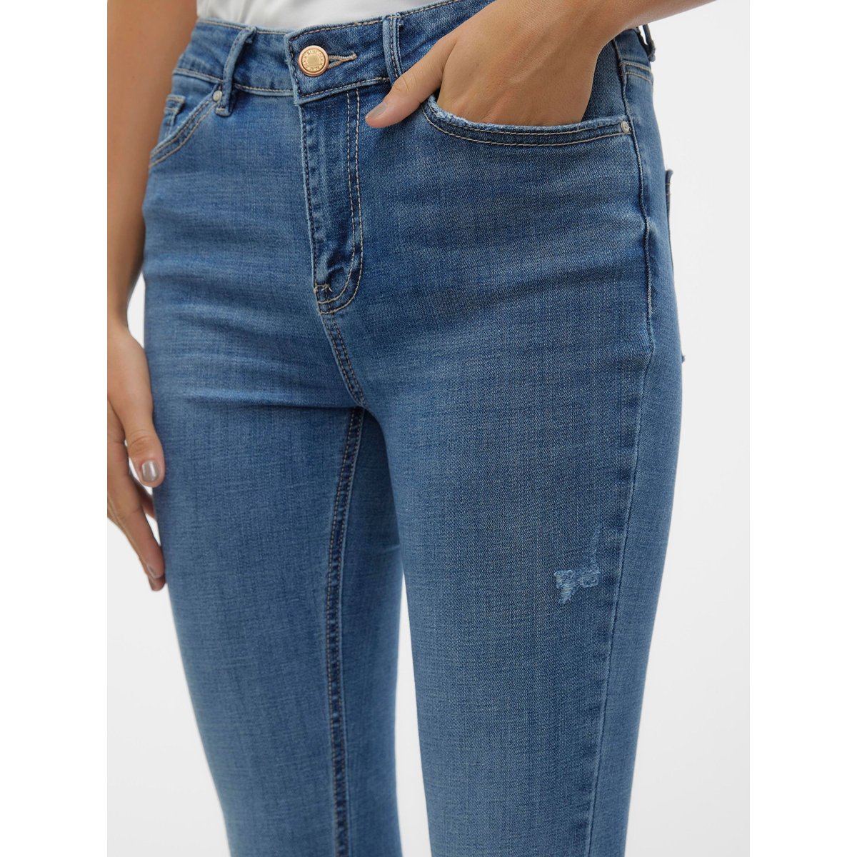 Jean Skinny medium blue denim, VERO MODA