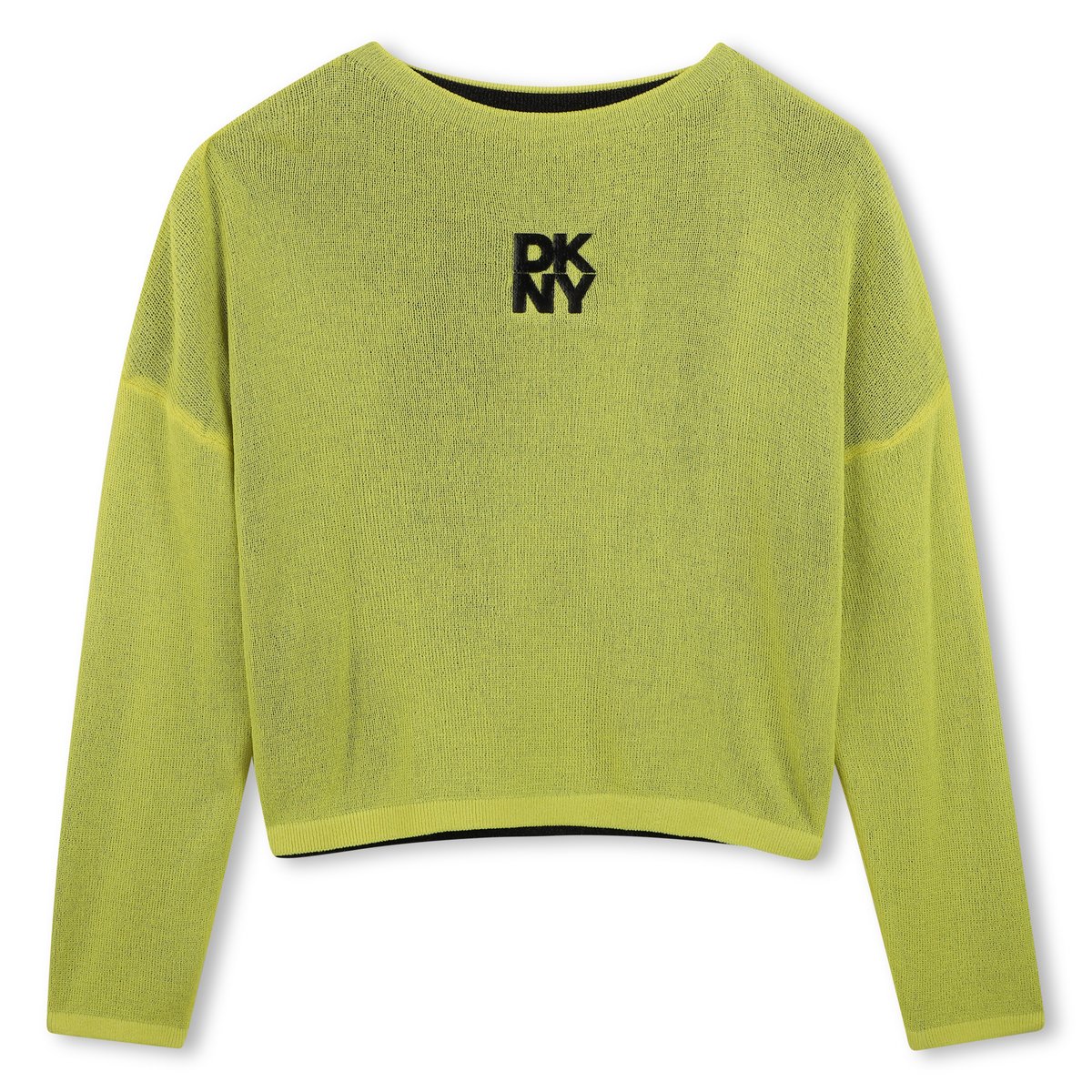 Pull réversible jaune noir, DKNY