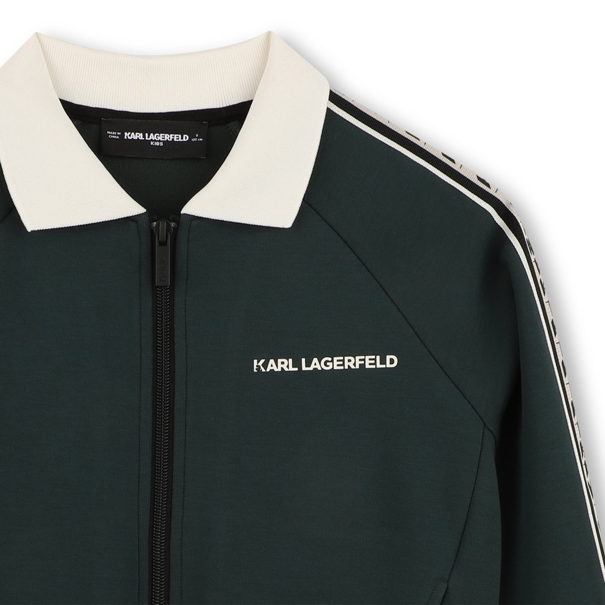Cardigan de jogging bottle green, KARL LAGERFELD KIDS