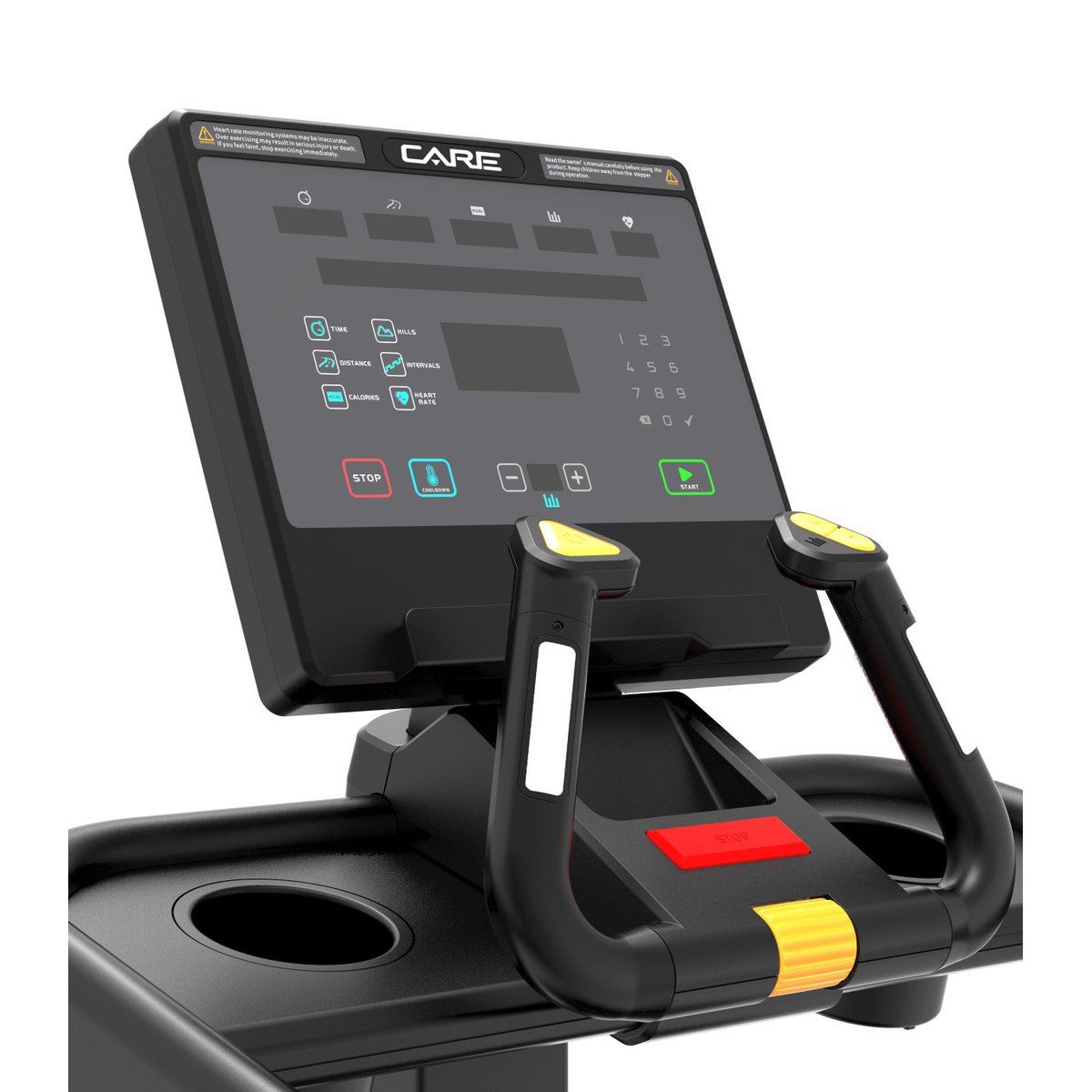 Monte escaliers - CARE - STAIR CLIMBER LED noir, CARE FITNESS