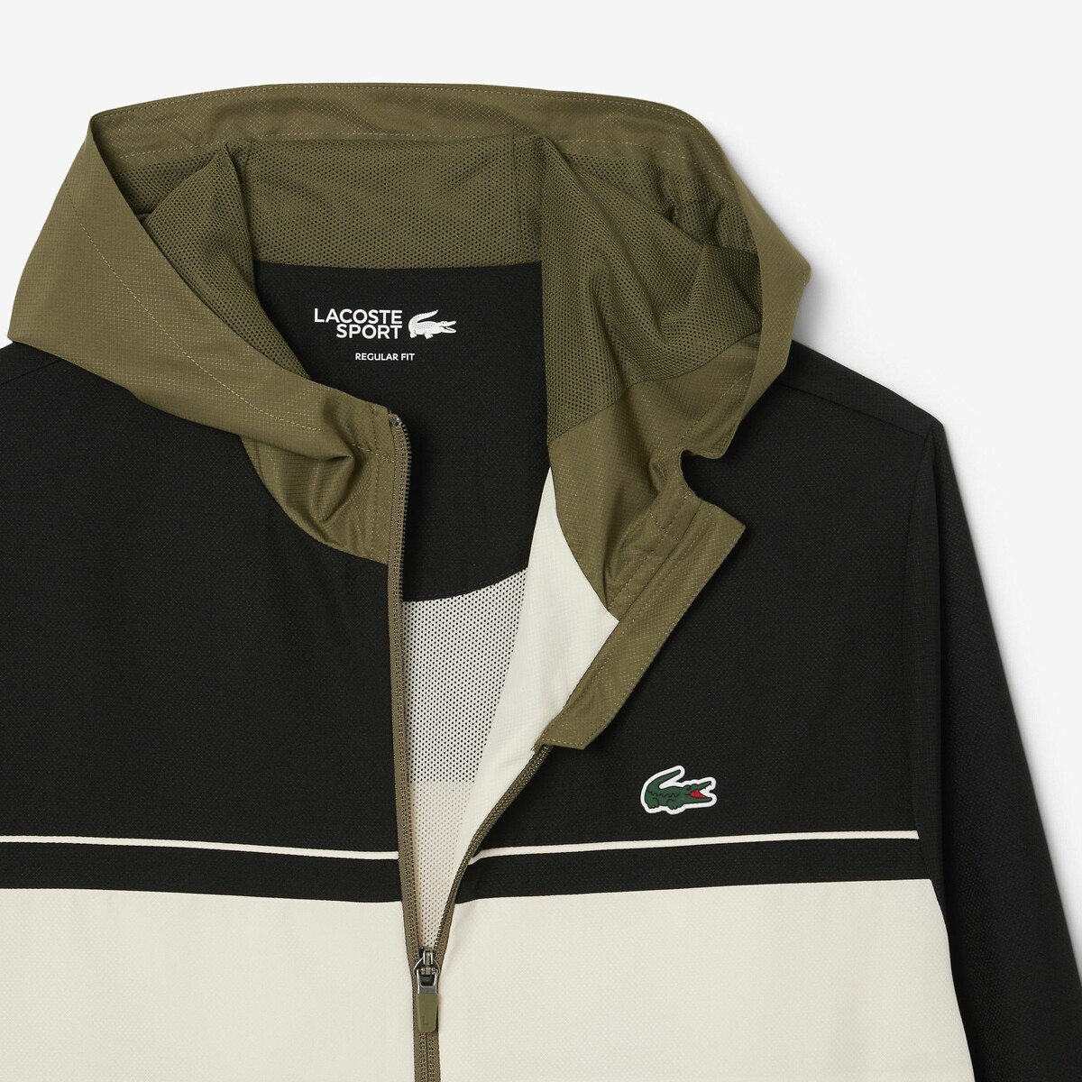 Ensemble survêtement Sport taffetas diamanté vert-7pi, LACOSTE