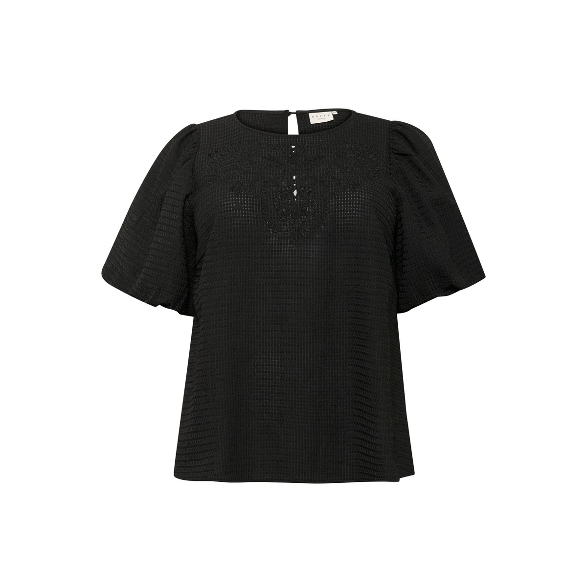 Blouse à manches courtes noir black, KAFFE CURVE