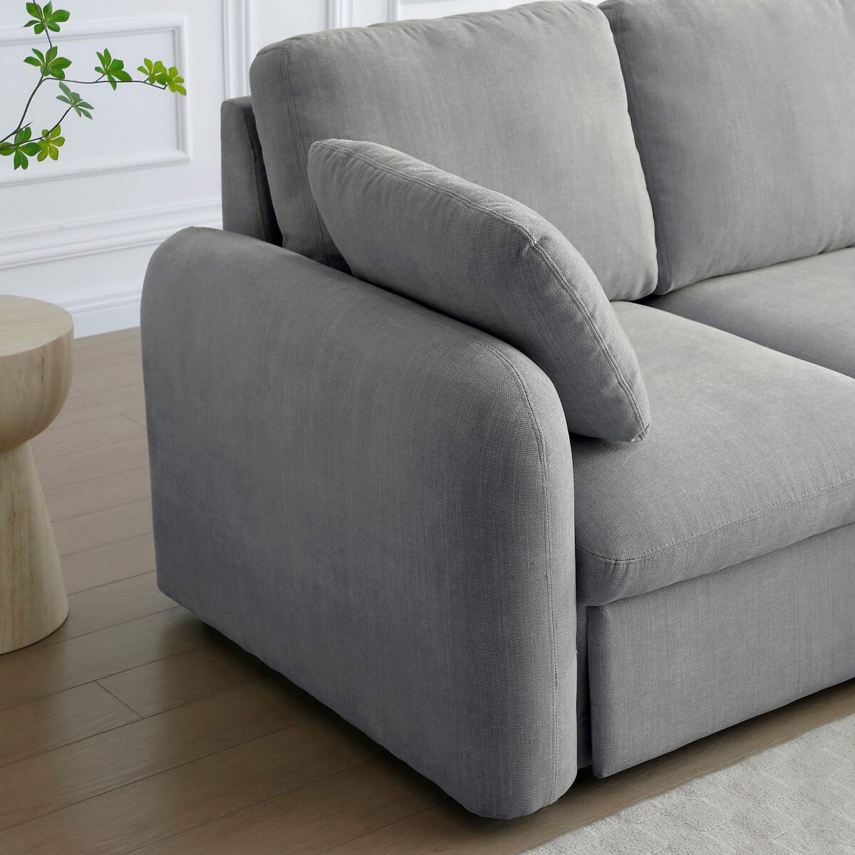 Monroe Curved Chaise Sofabed grey, ÉDITÉ