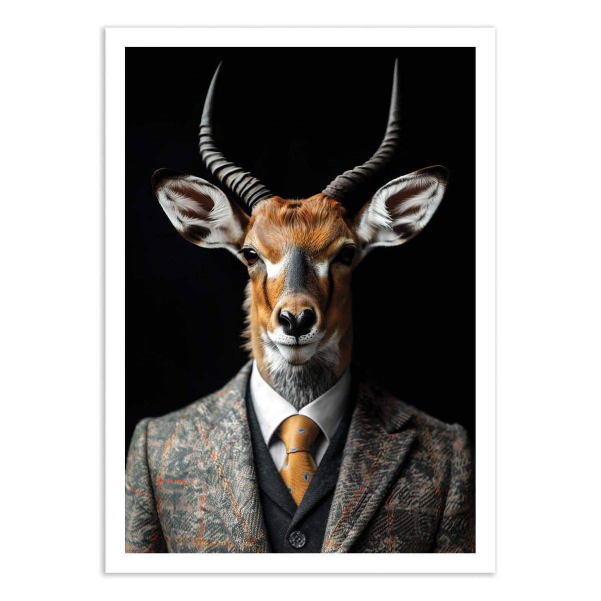 Affiche d'art - Impala Wild Suits - Philippe Hugonnard couleur unique, WALL EDITIONS