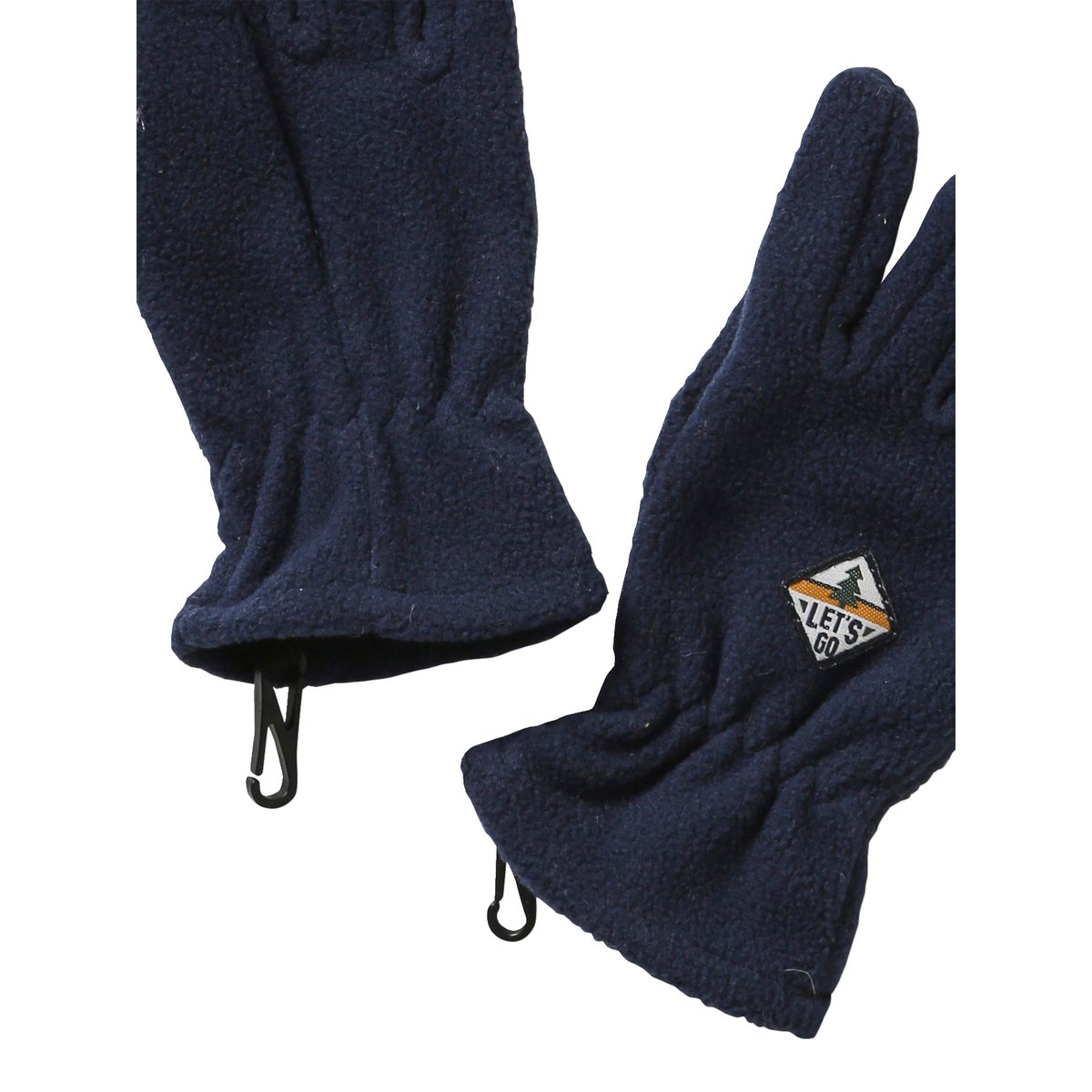 Gants en maille polaire pétrole, VERTBAUDET
