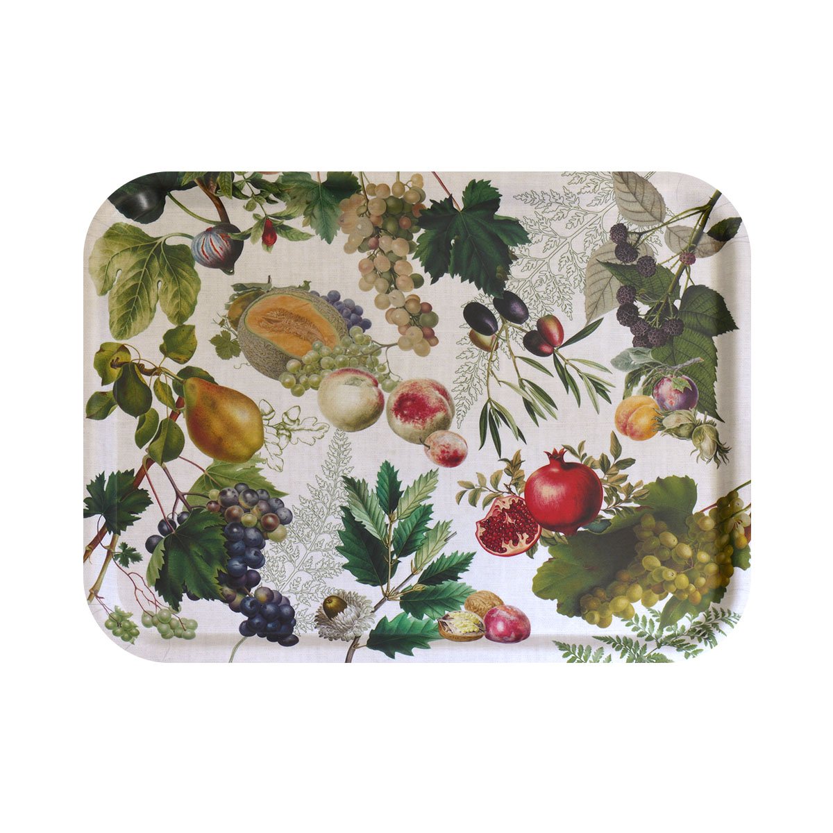 Plateau bois ABONDANCE D'AUTOMNE naturel rectangulaire, GARNIER THIEBAUT