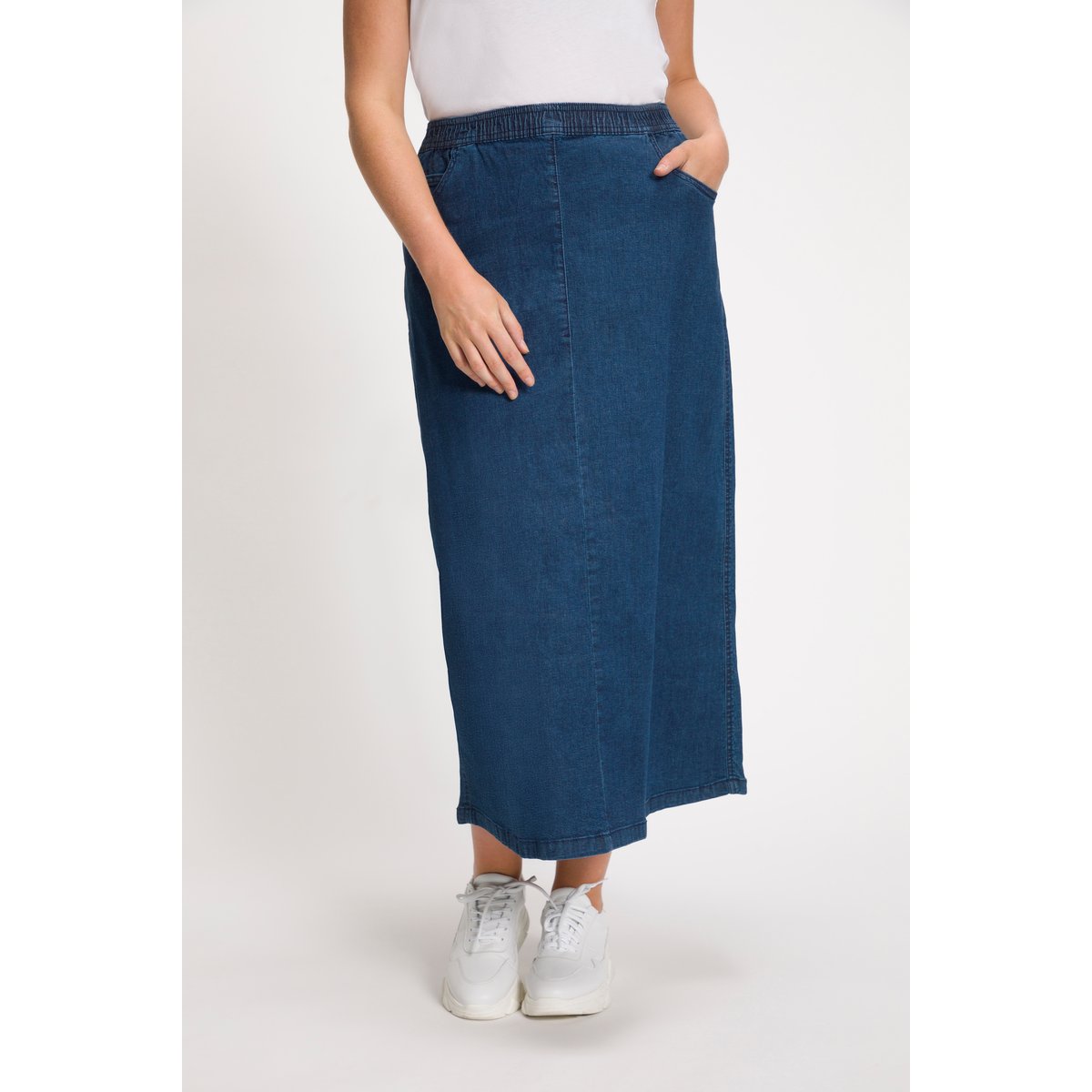Jupe en jean jean bleu foncé, ULLA POPKEN