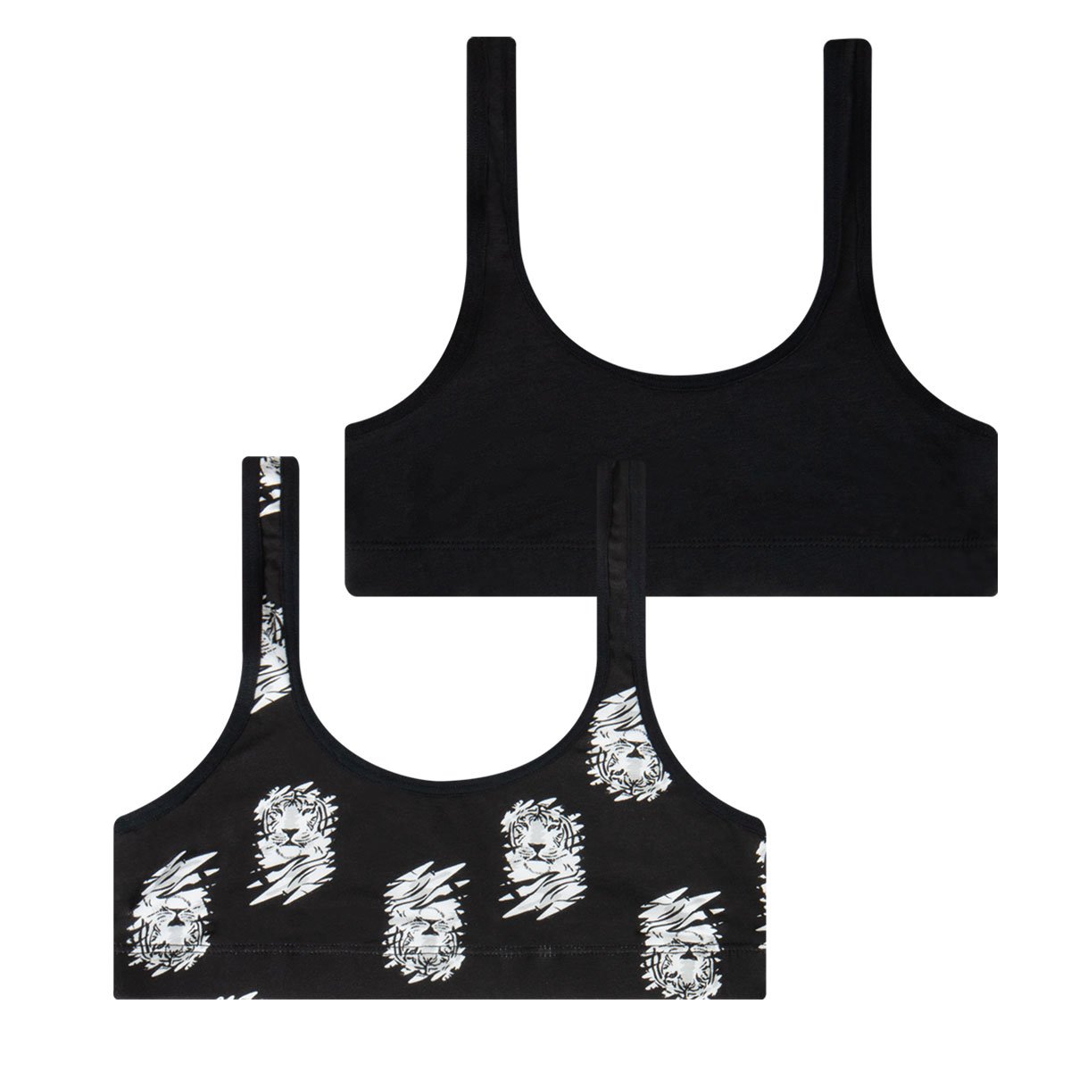 Brassières, lot de 2, mode noir-blanc, ATHENA