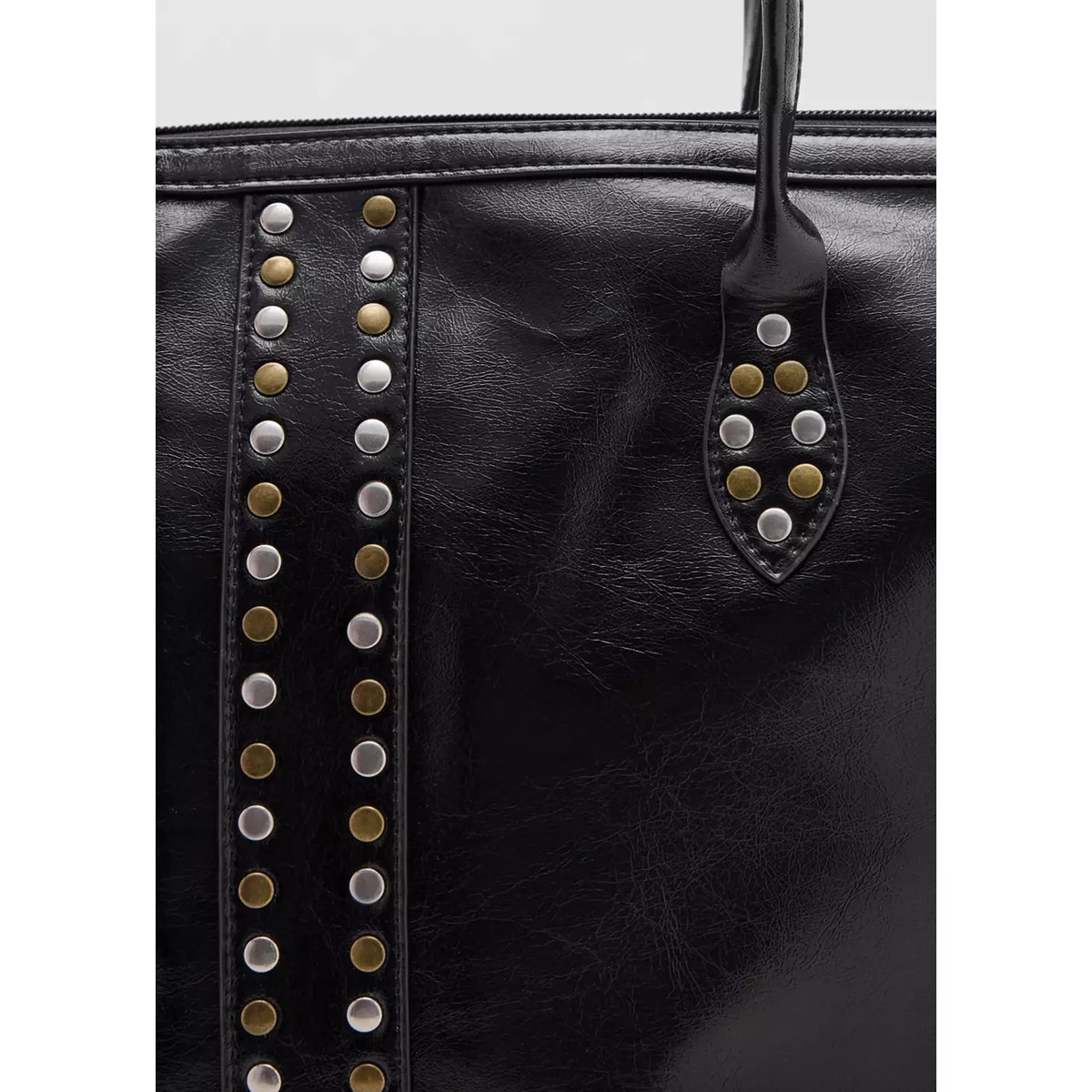 Sac cabas à clous noir, MANGO TEEN