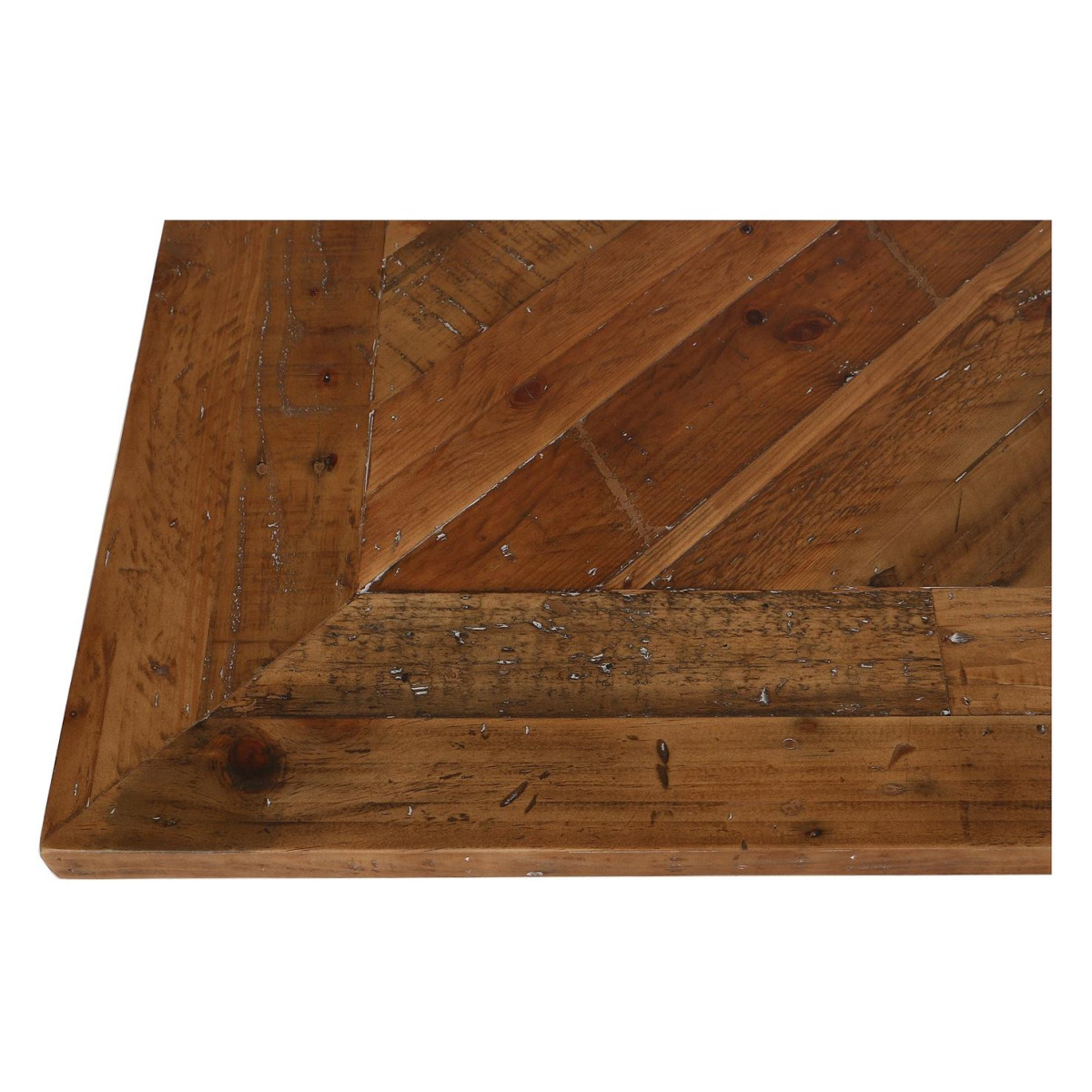 Table rectangulaire extensible 1 allonge - noir, INTERIOR'S