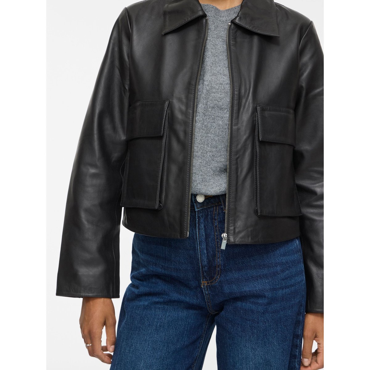 Veste En Cuir noir - black beauty1, VILA