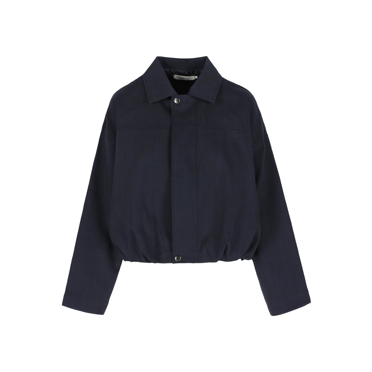 Bomber fluide zippé bleu marine, LOLALIZA