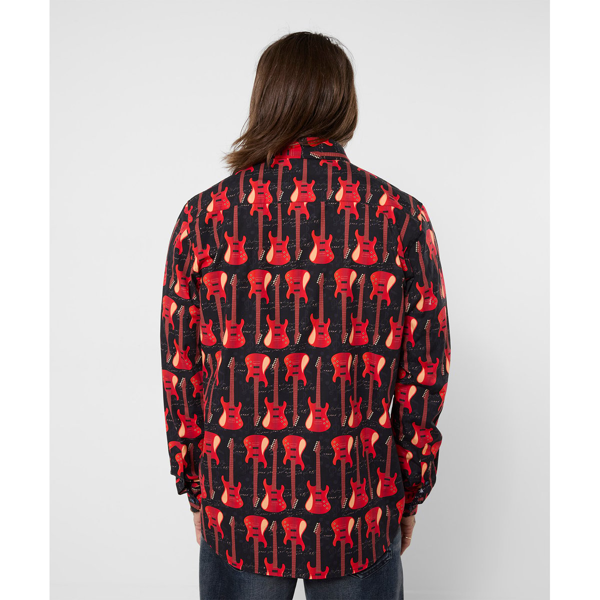 Chemise Chic à Double Col Distinction noir, JOE BROWNS
