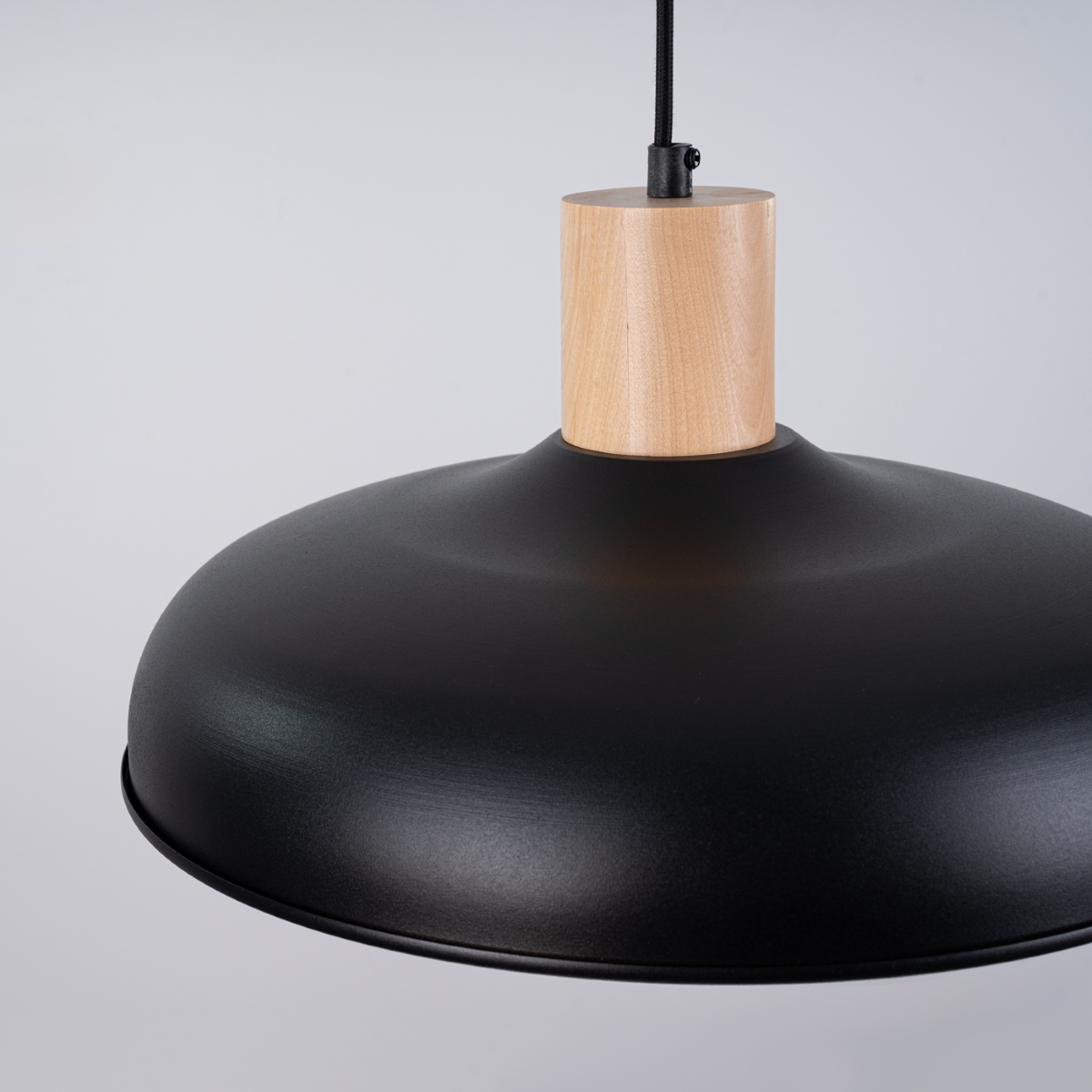 Suspension Acier Noir E27 1 Indy noir, EDEN