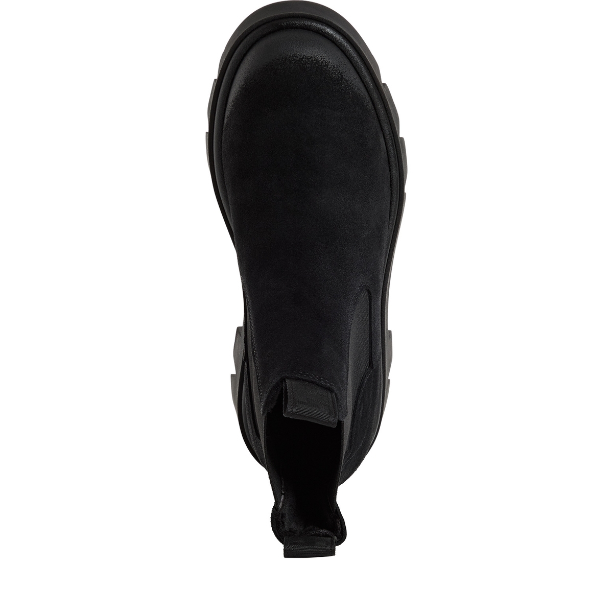 Bottine Chelsea en cuir noir, TAMARIS