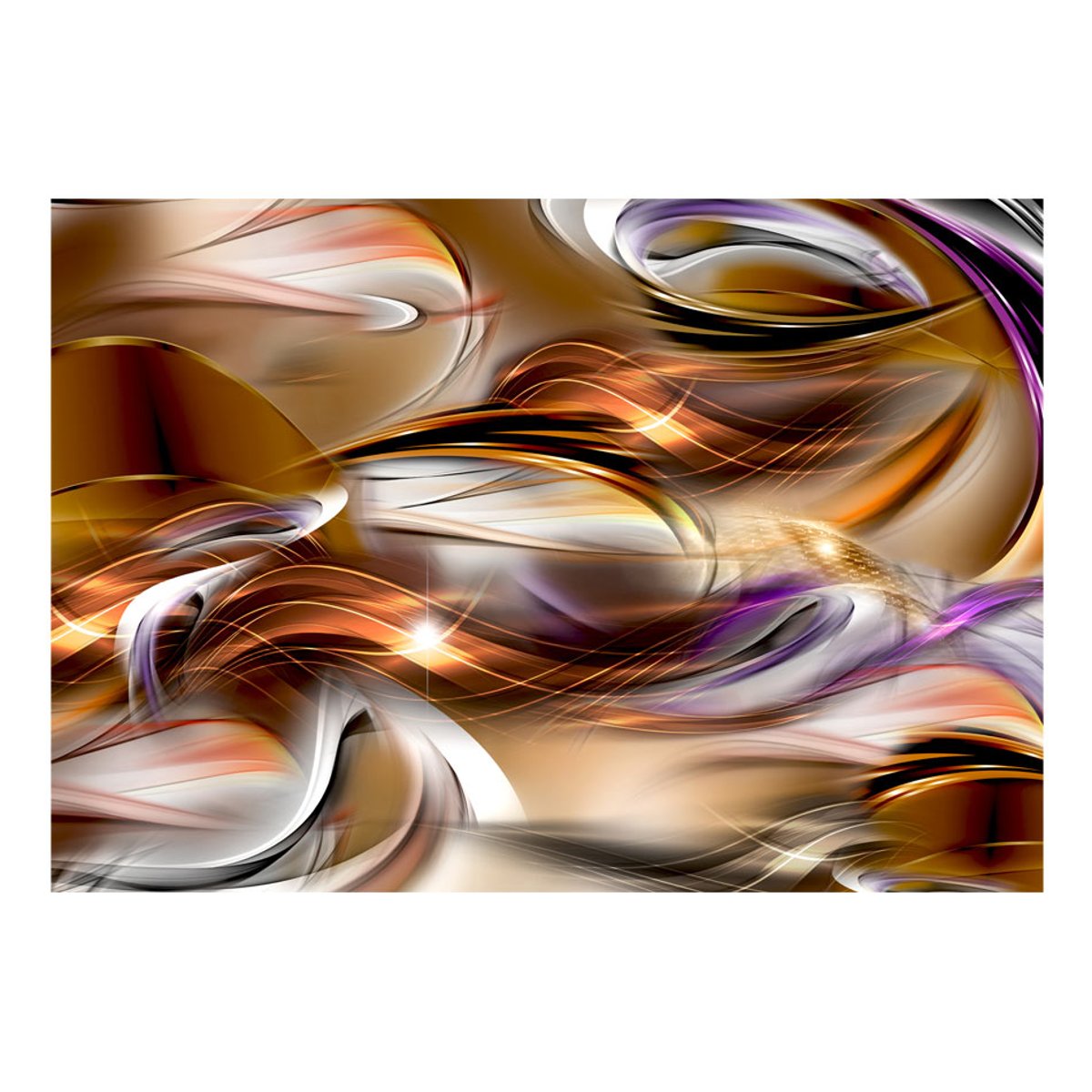 Papier peint intissé panoramique Abstractions Mer d'amber violet, EDEN