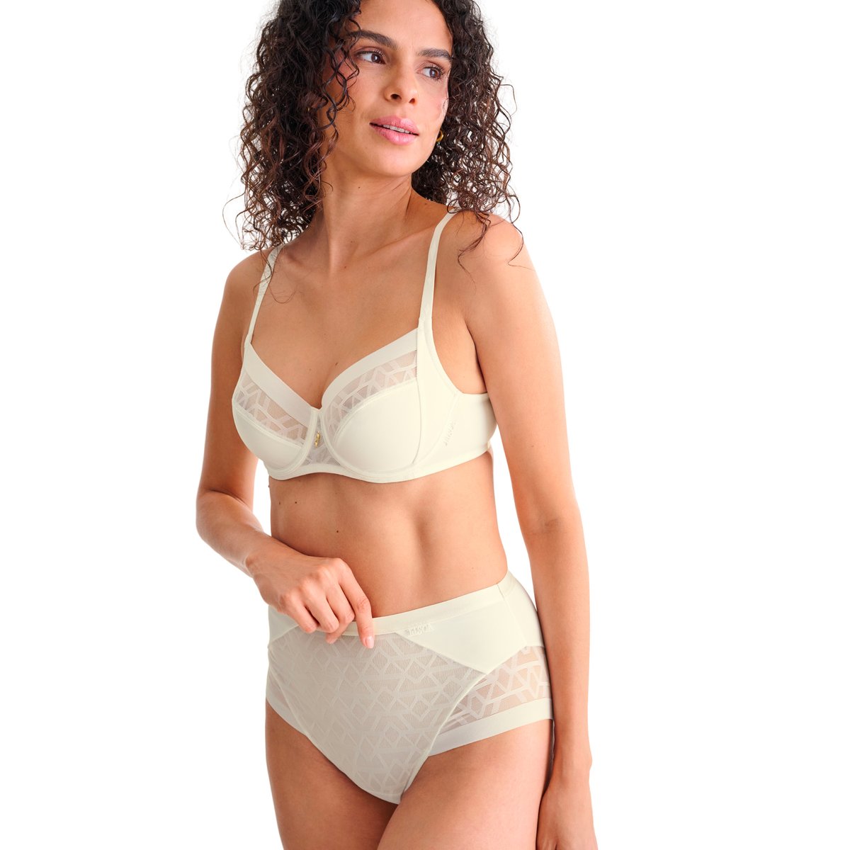 Culotte taille haute Opal ivoire, LISCA