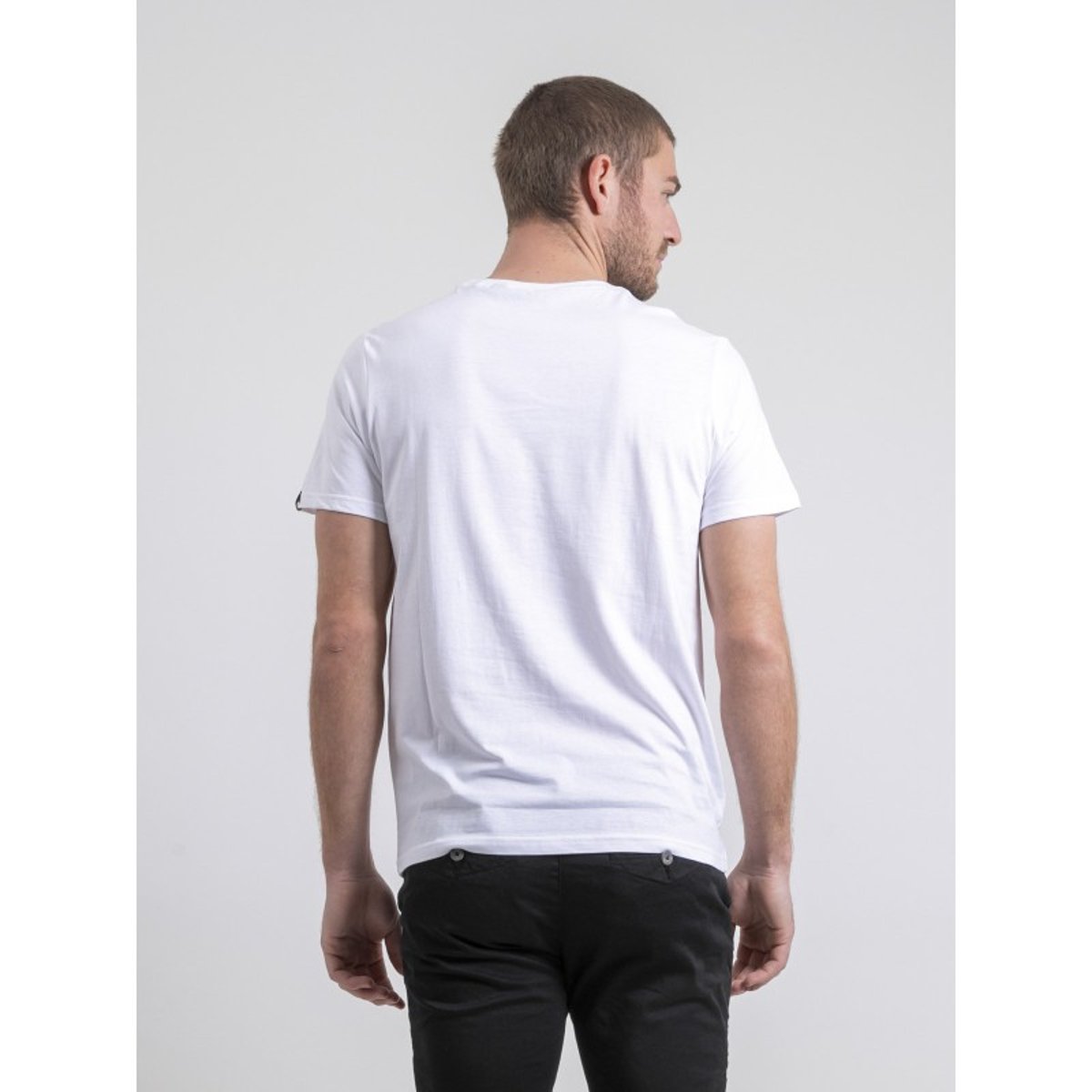 T-shirt Col Rond Pur Coton Napour blanc, RITCHIE