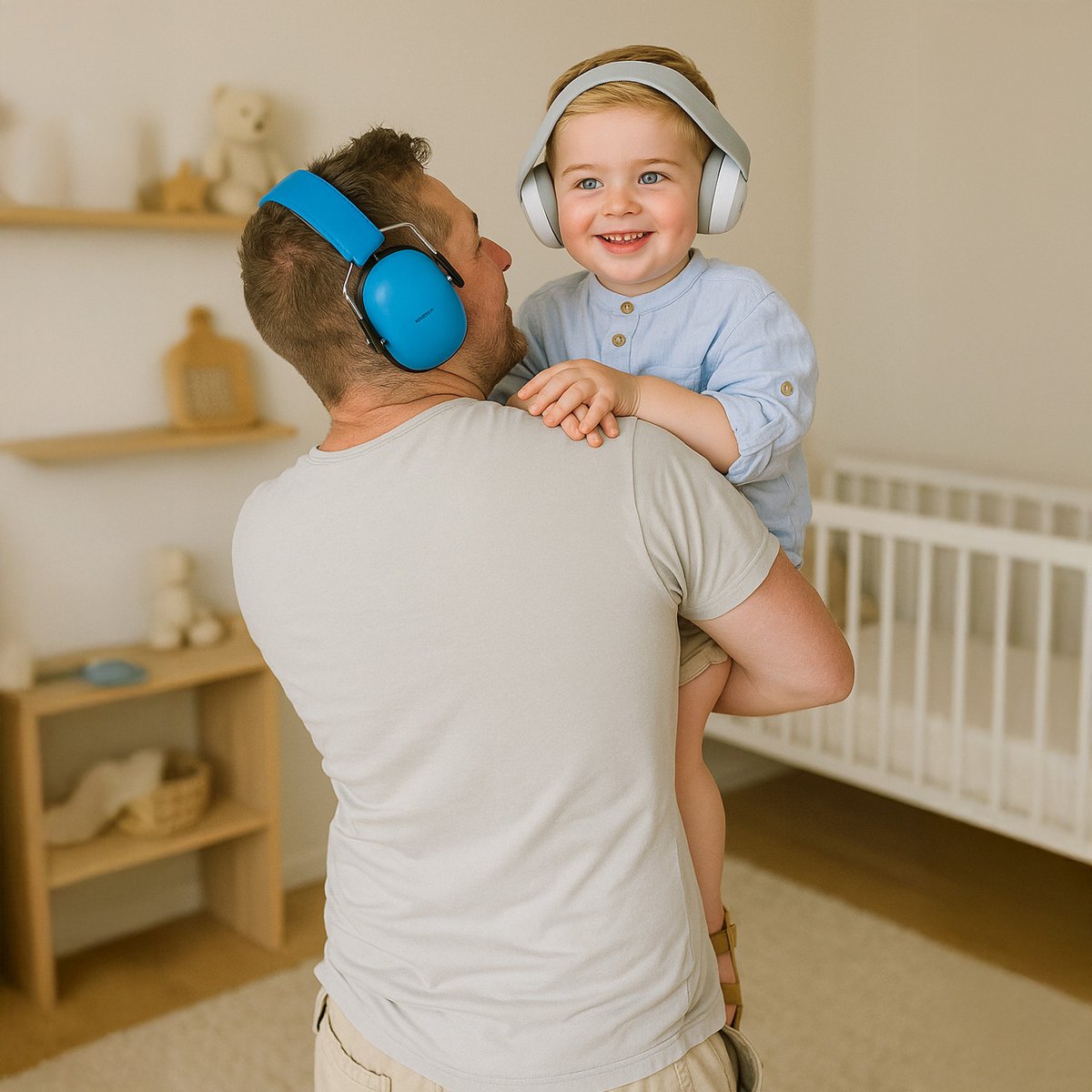 Protection auditive pour enfant blanc, gris, DOOKY