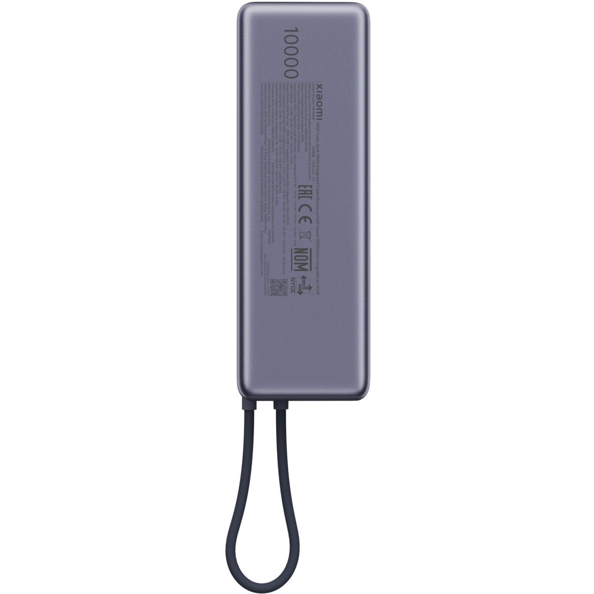 Batterie nomade 10000 mAh 165W 36Wh XIA43614 couleur unique, XIAOMI
