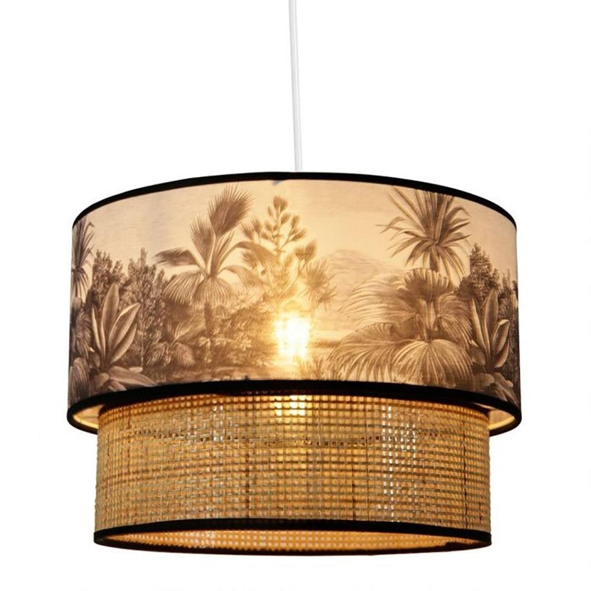 Suspension gigogne Ombrages D35 blanc, DECORATIE