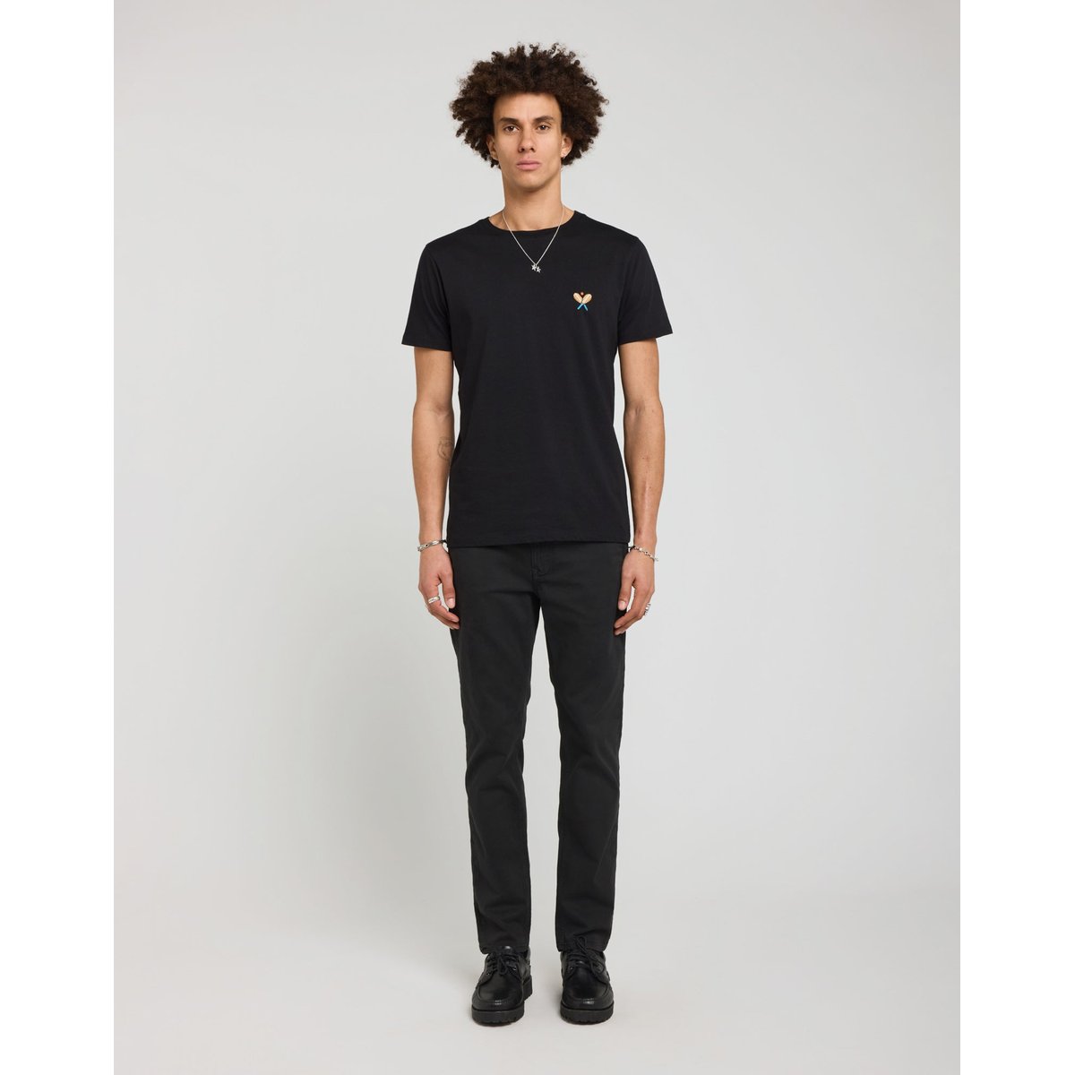 PANTALON CHINO RISE noir, PULLIN
