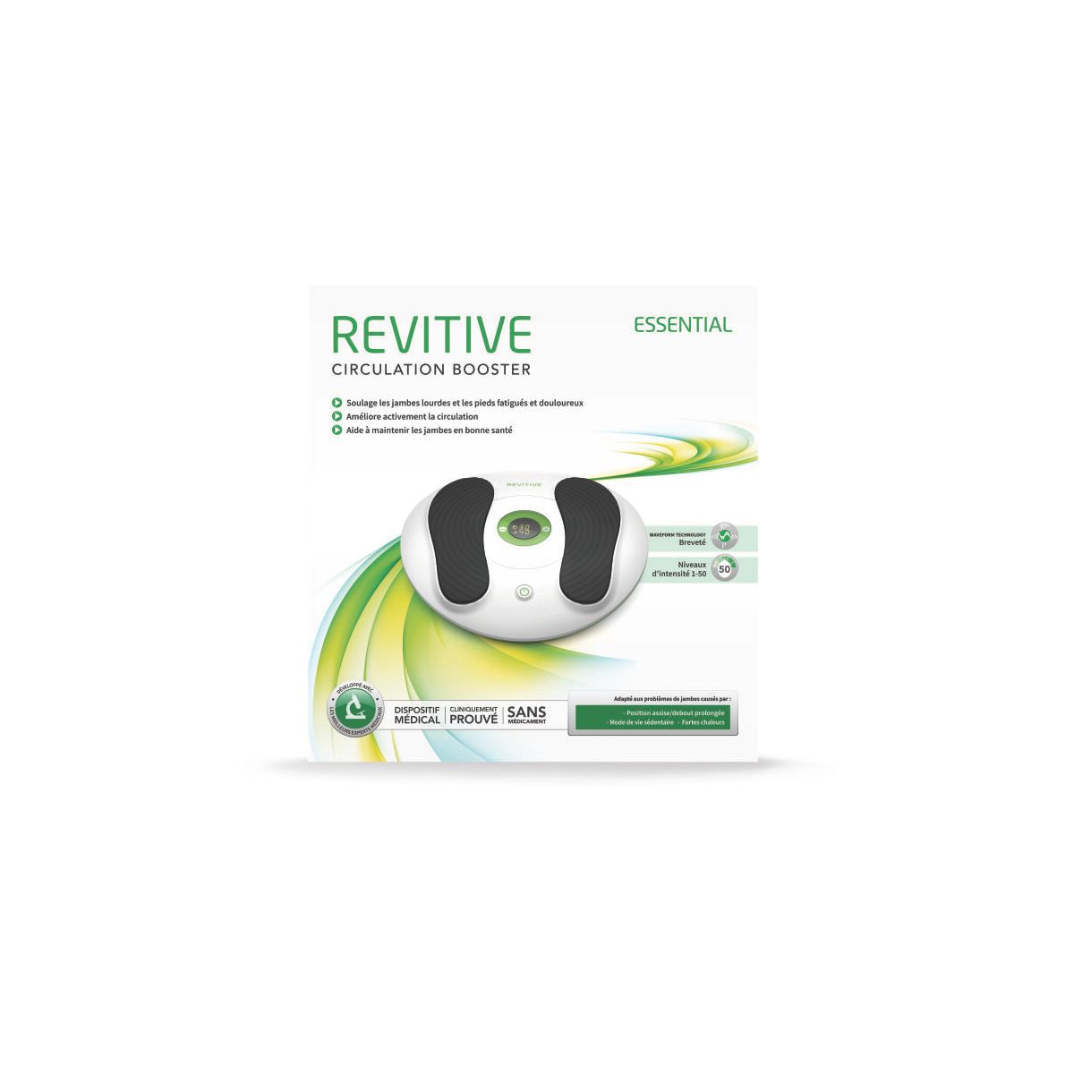 Stimulateur circulatoire Essential blanc/vert, REVITIVE