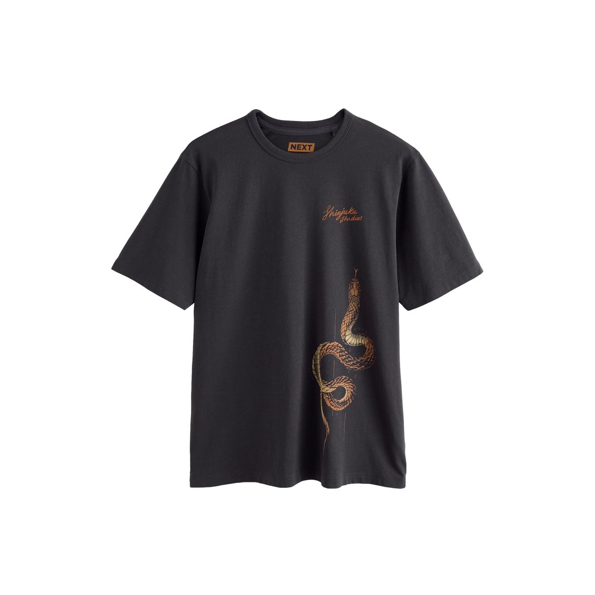 T-shirt léger à imprimé serpent noir, NEXT