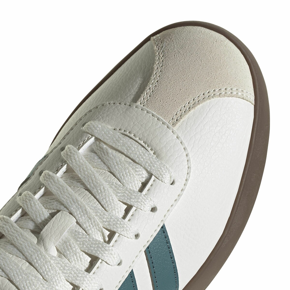 Baskets cuir VL Court 3.0 blanc/vert, ADIDAS SPORTSWEAR