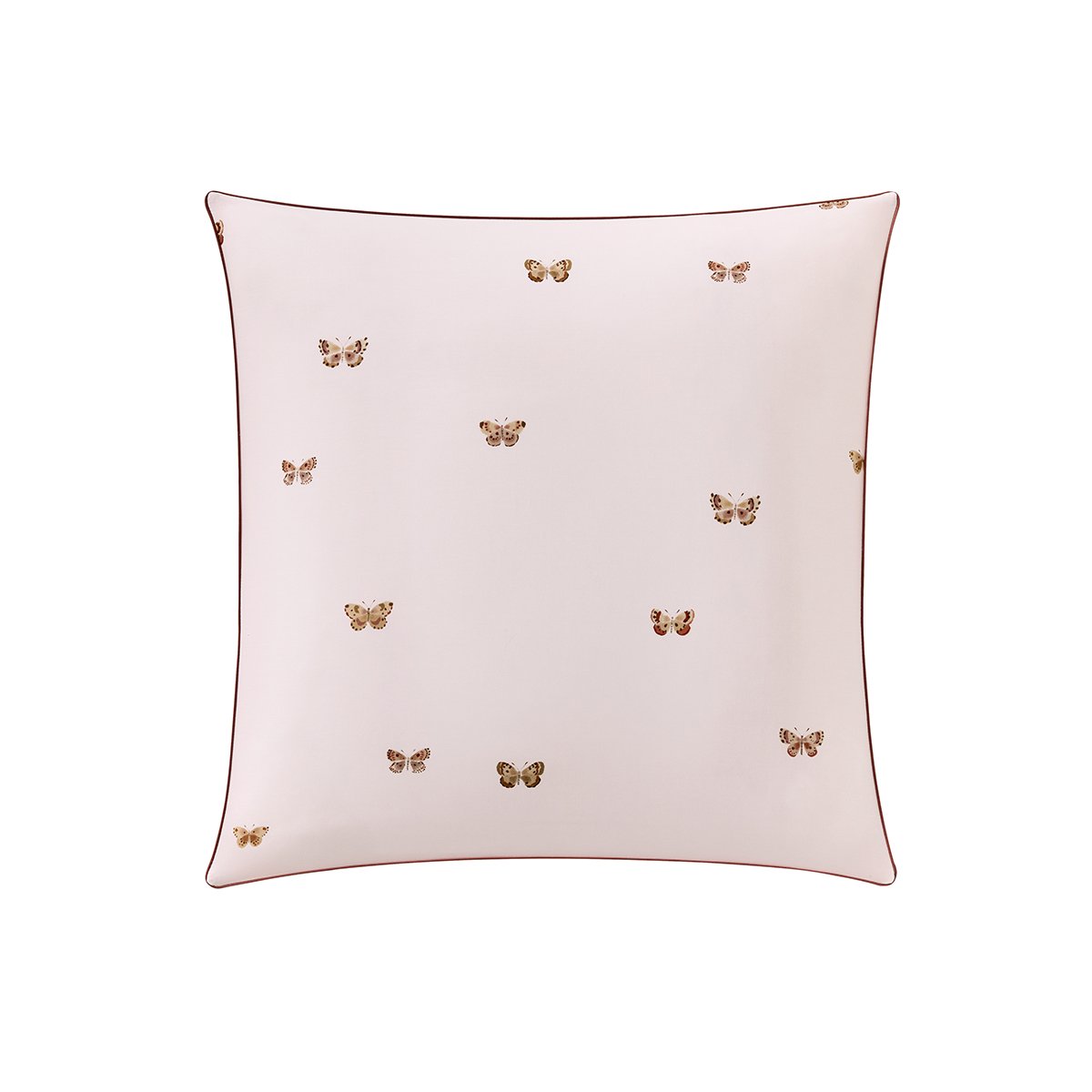 Taie d'oreiller imprimée en percale de coton, DÉLICATESSE rose foncé, ESSIX