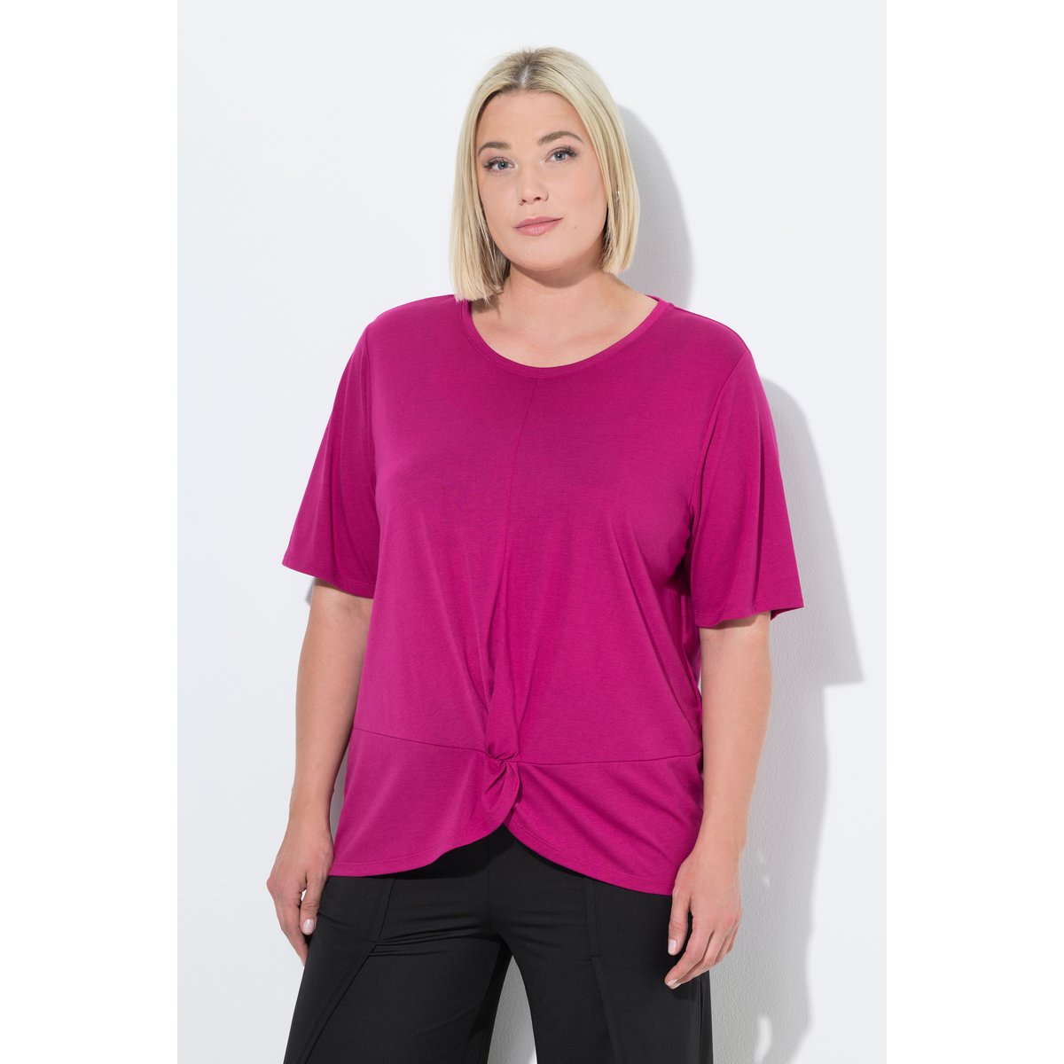 T-shirt technique antibactérien magenta, ULLA POPKEN