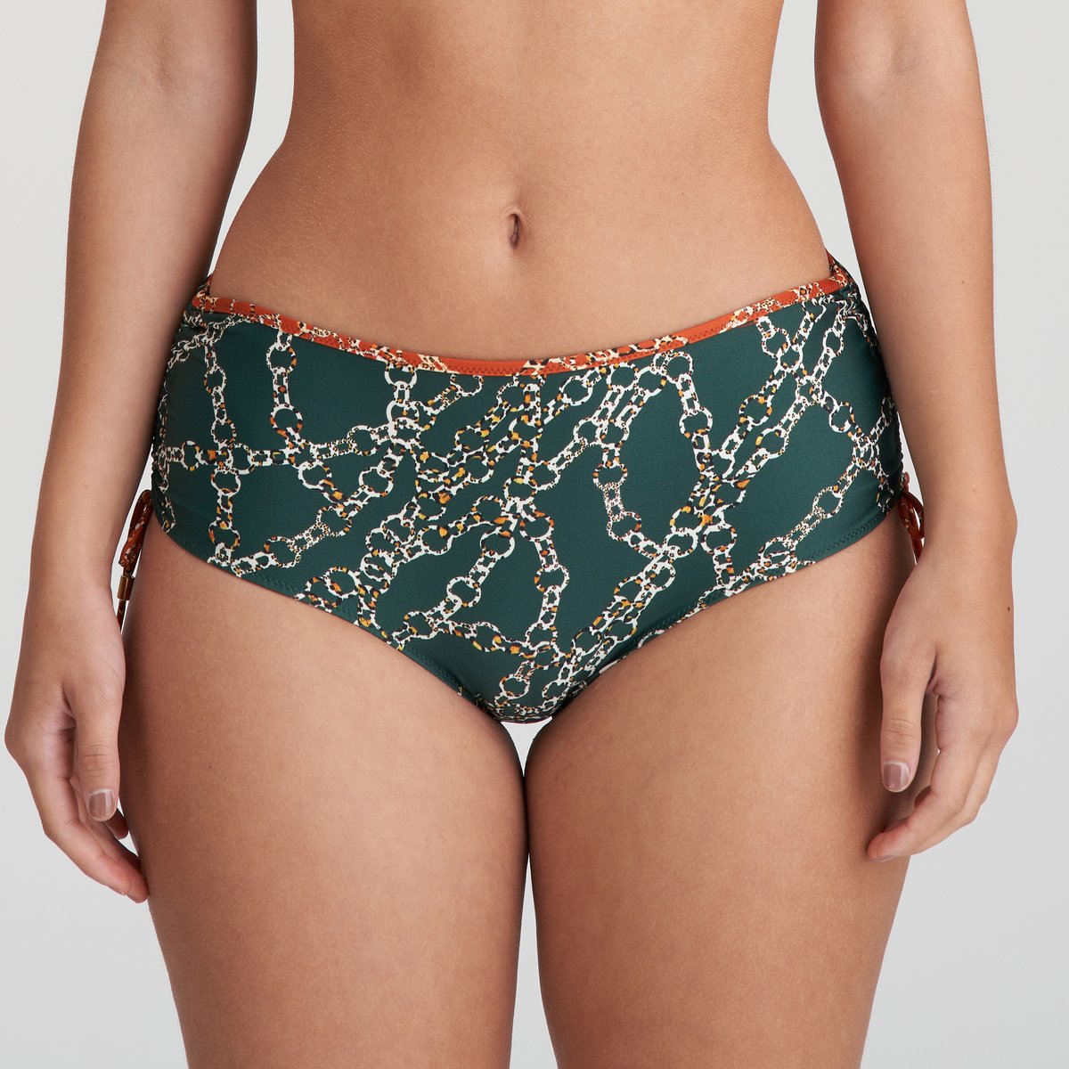 Slip taille haute ficelles TAZAR vert - malachite, MARIE JO