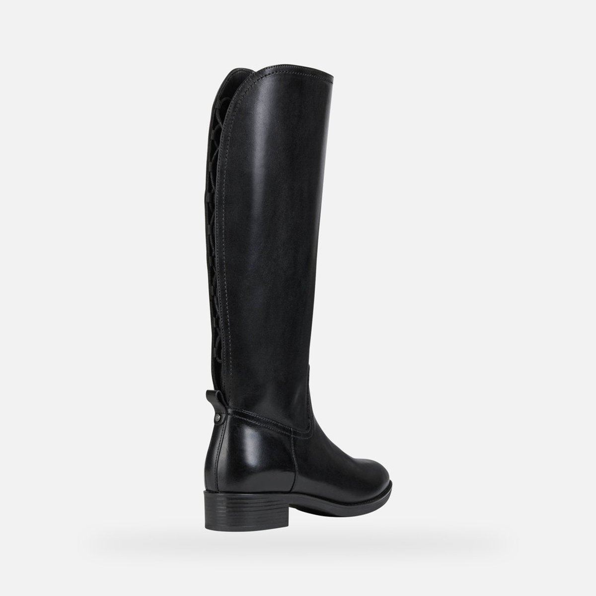 Bottes talon large noir, GEOX