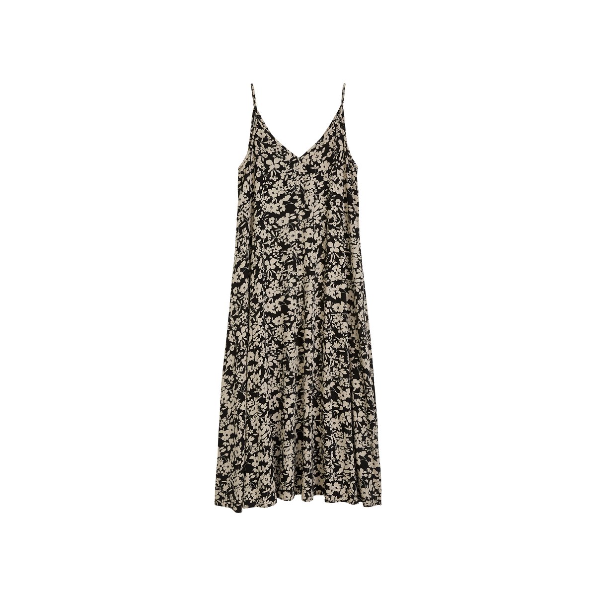 Robe d'été A-Shape en sergé de viscose imprimé noir, MARC O'POLO