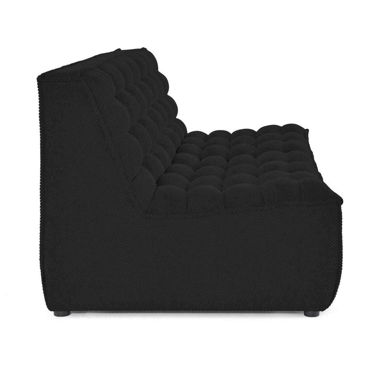 Canapé 3 places - ELLIE noir, BEST MOBILIER