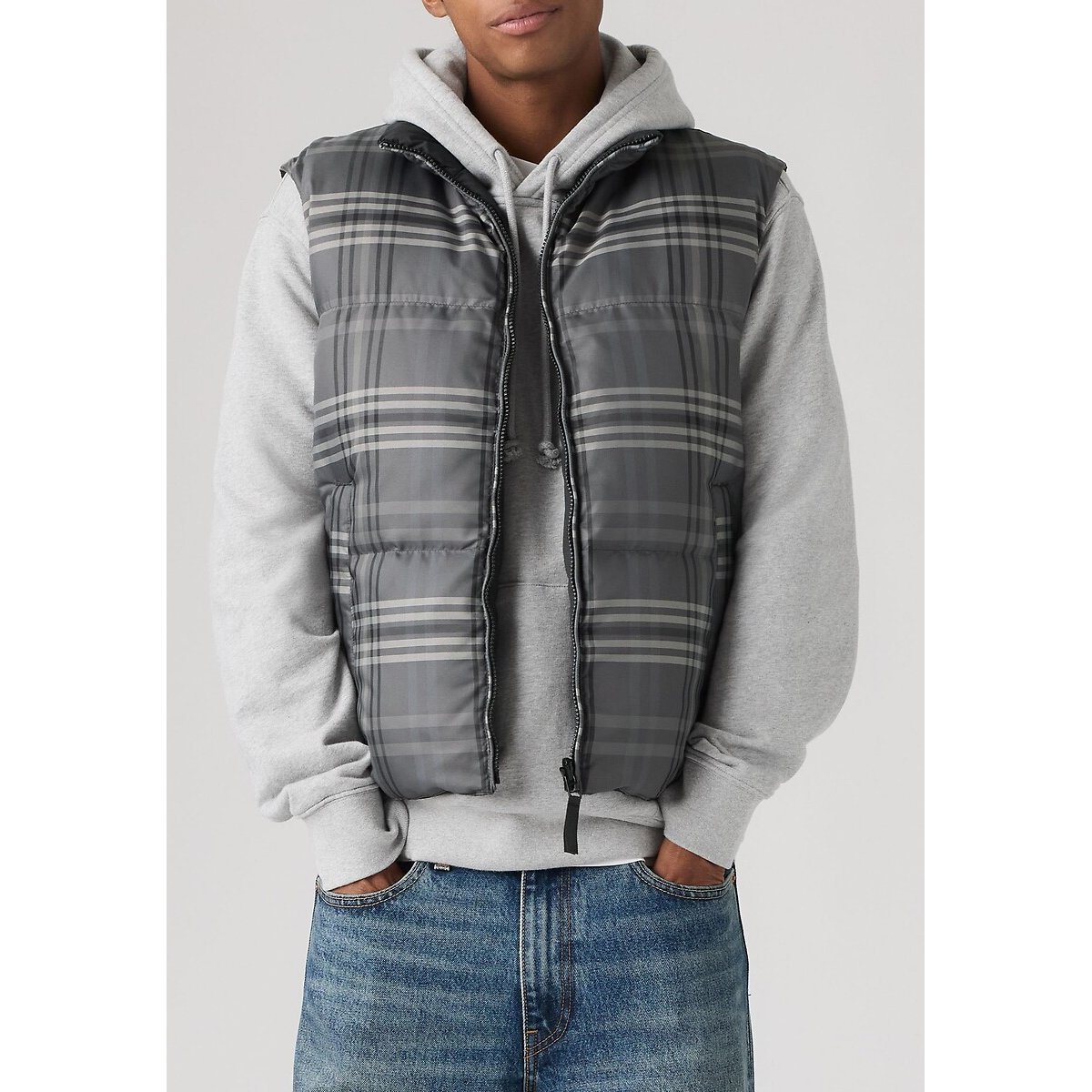 Doudoune sans manches, réversible, ROCKWELL gris foncé, LEVI'S