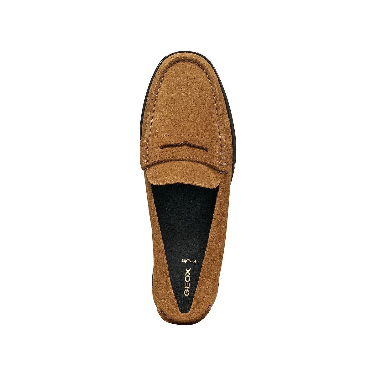 Mocassins en cuir suédé, NOEMEN noisette, GEOX