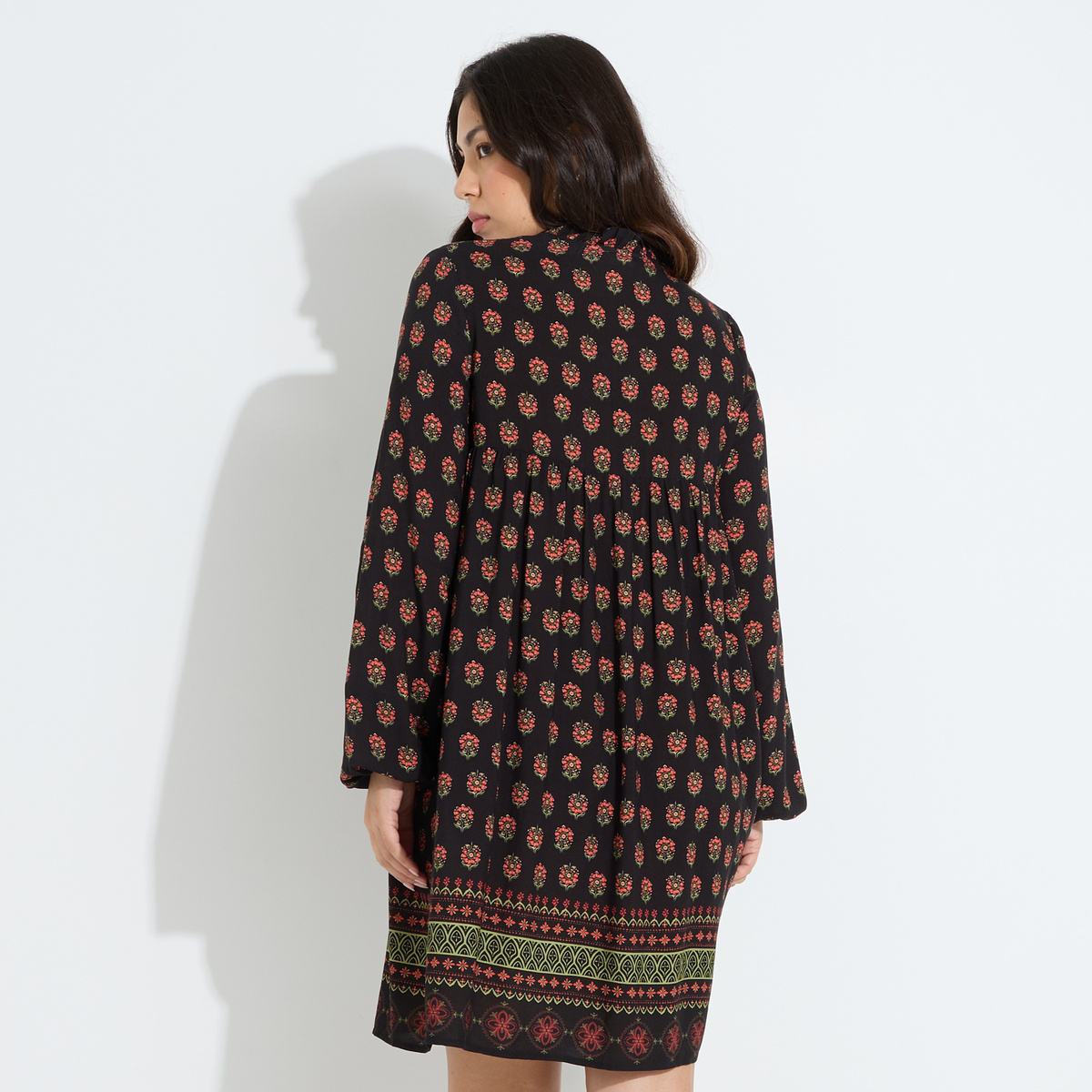 Robe imprimée noir, GRAIN DE MALICE